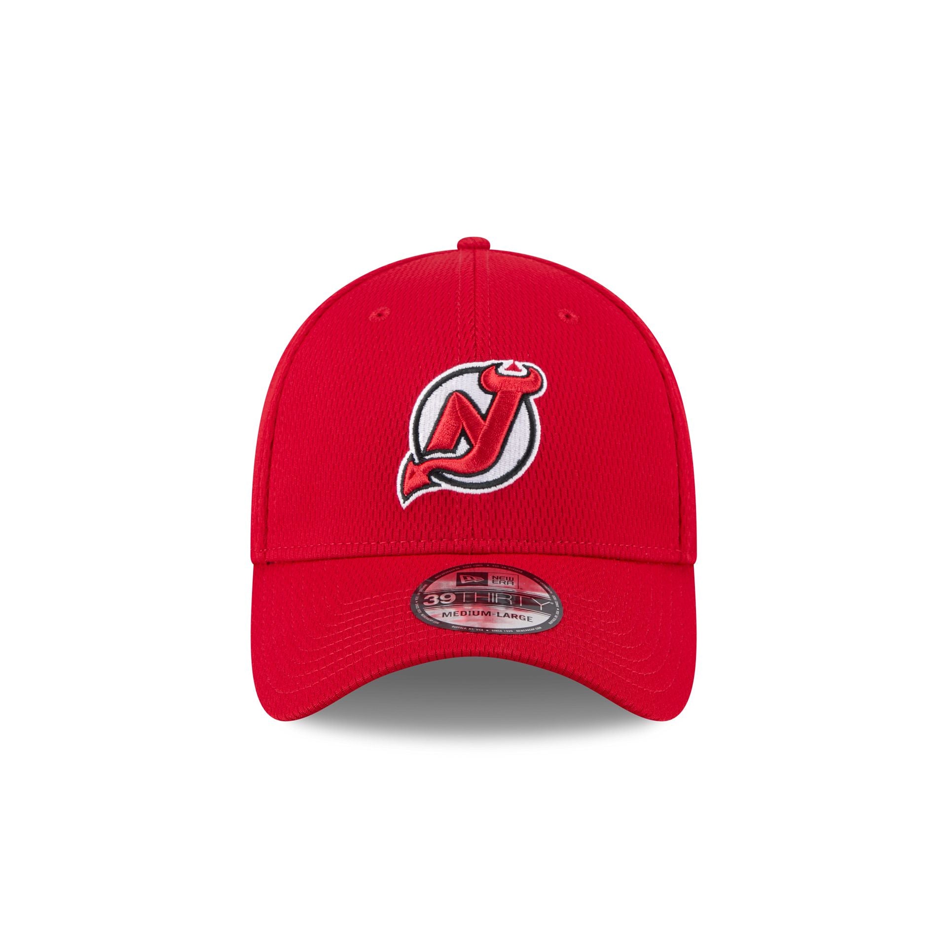 Alternative view of New Jersey Devils Red 39Thirty Stretch Fit Hat