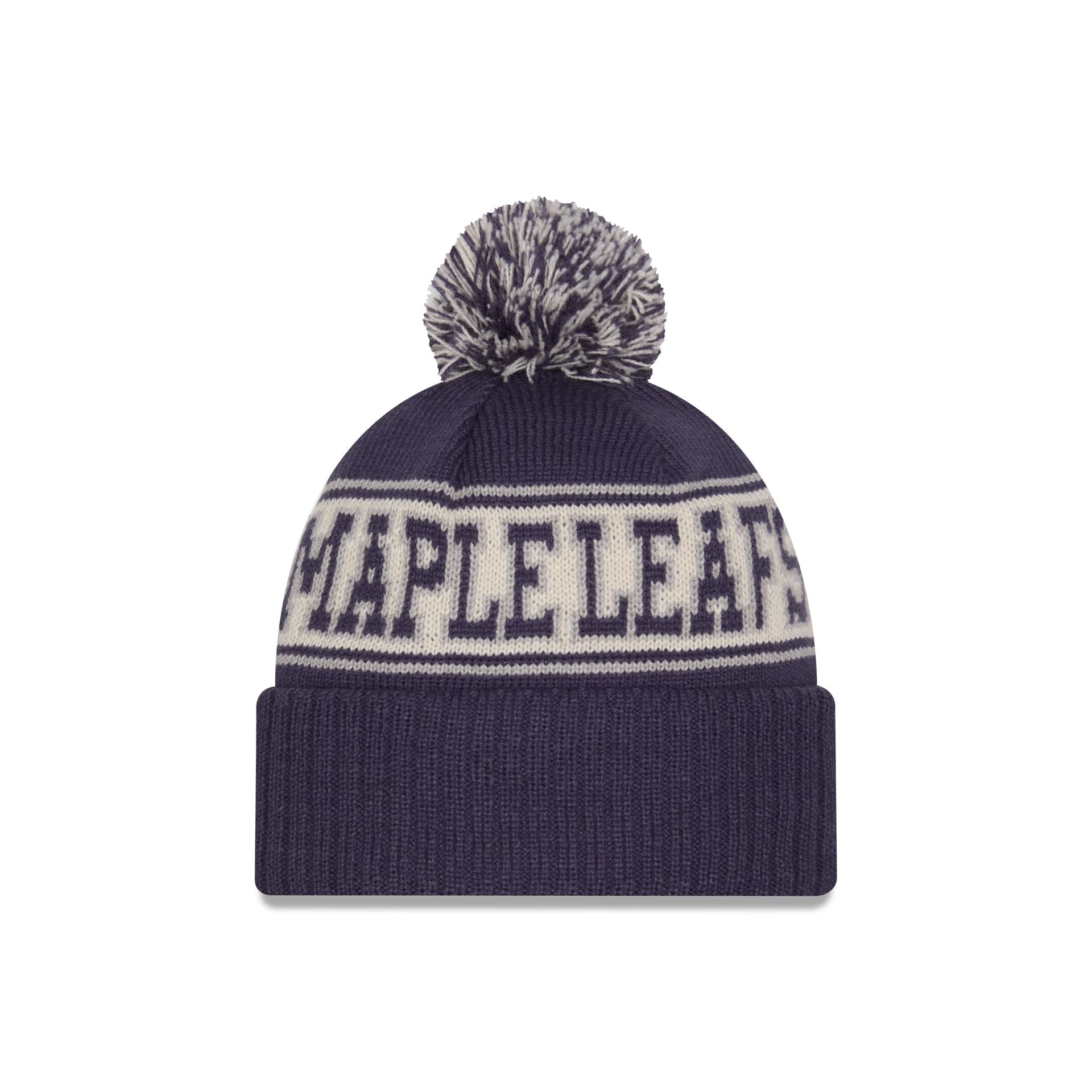 Alternative view of Toronto Maple Leafs Retro Pom Knit Hat