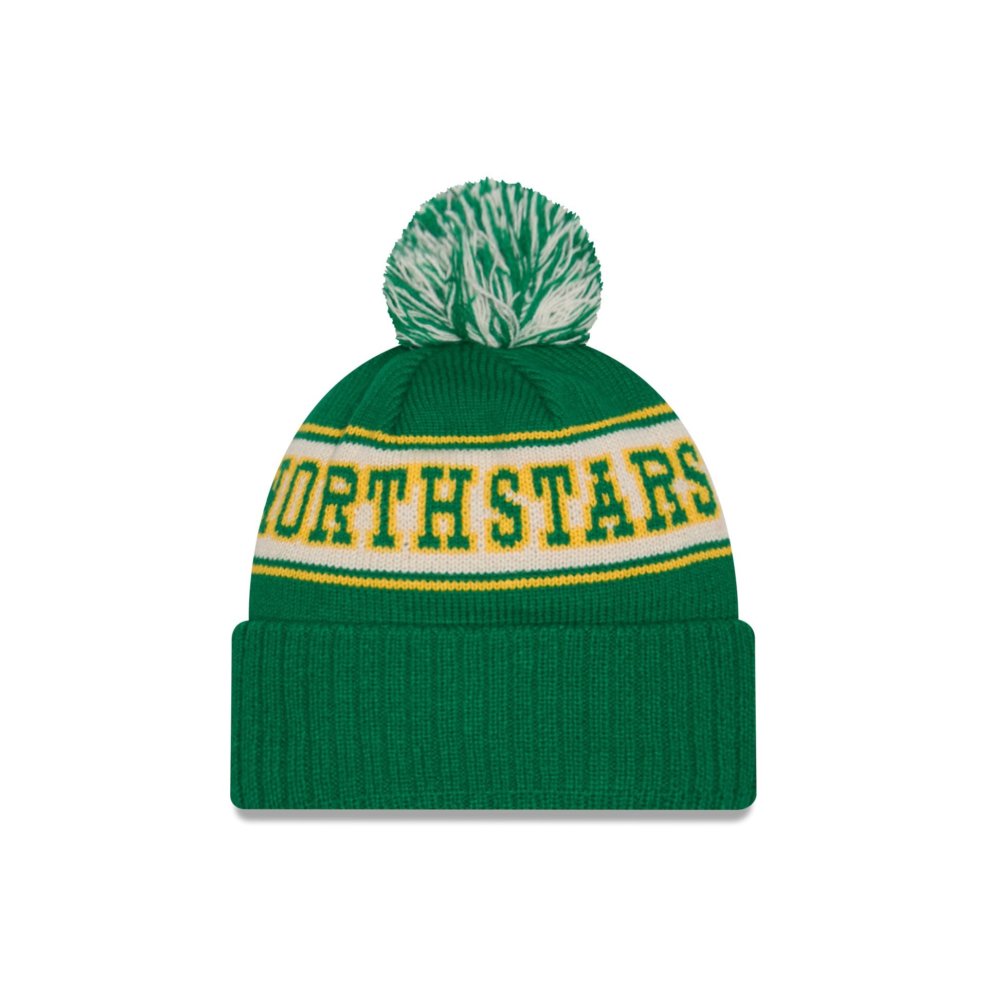 Alternative view of Minnesota North Stars Retro Pom Knit Hat