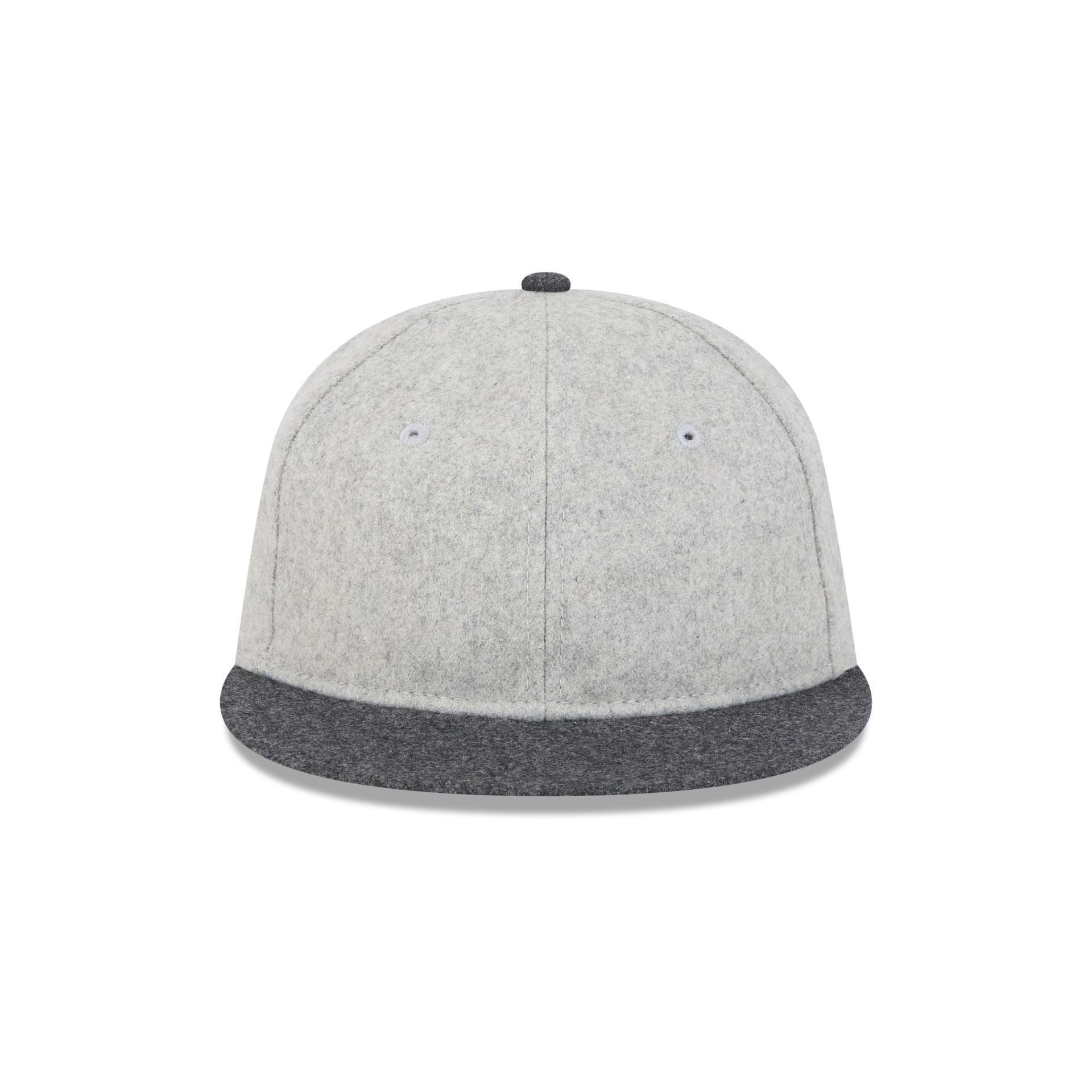 Alternative view of New Era Cap Heather Gray Melton Wool Retro Crown 59Fifty Fitted Hat