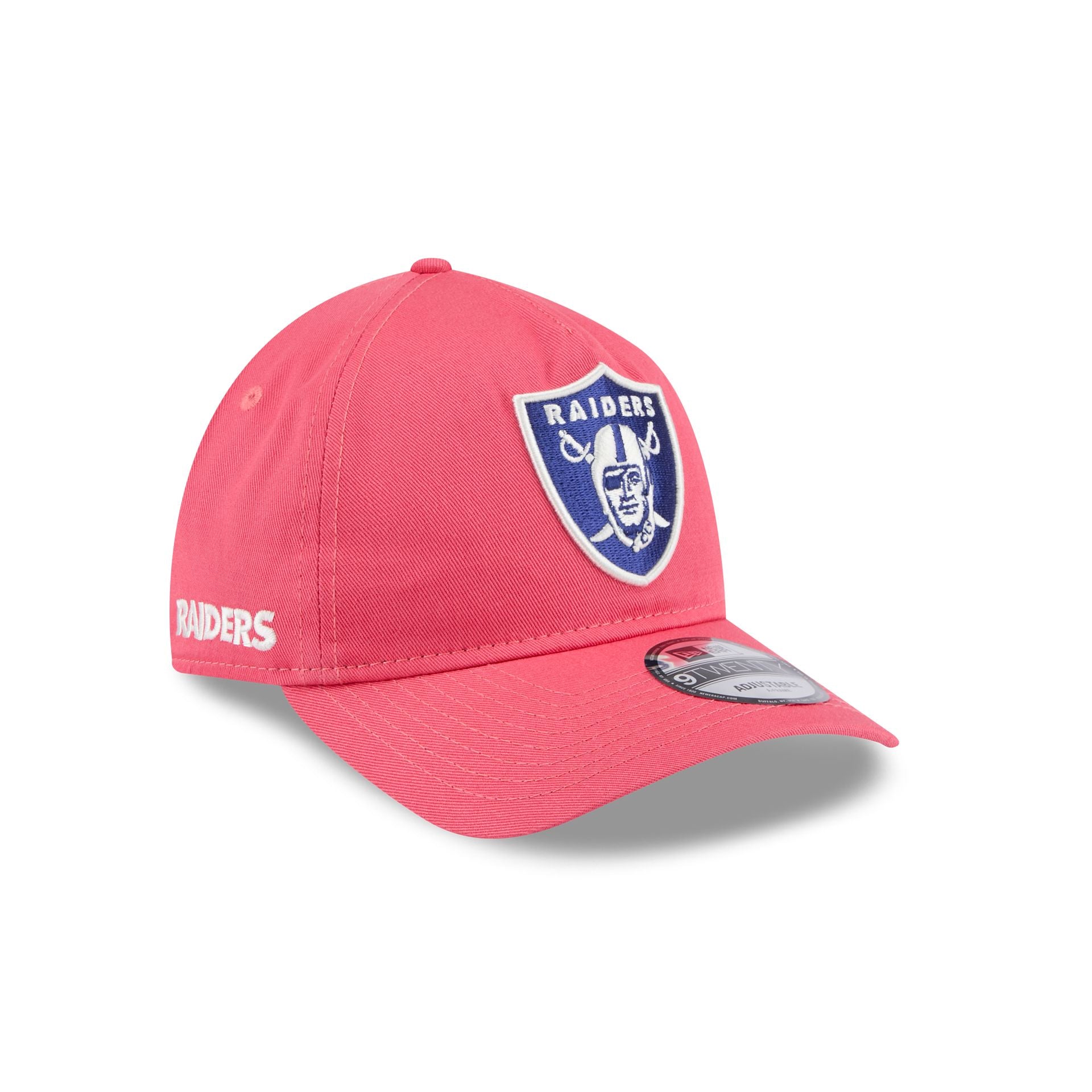 Las Vegas Raiders Coral 9Twenty A-Frame Adjustable Hat