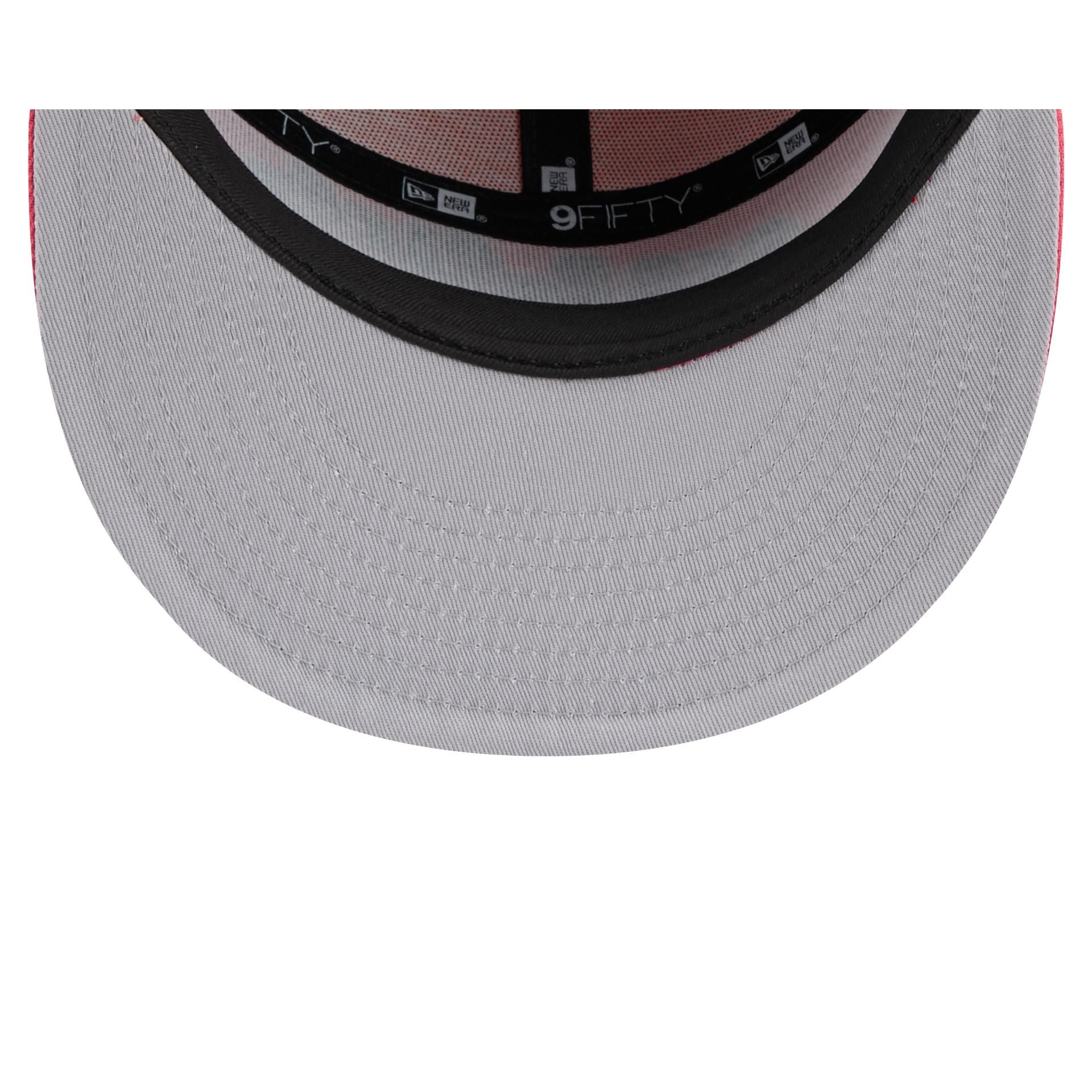 Athletics Coral Split Panel 9Fifty Snapback Hat - Image 7