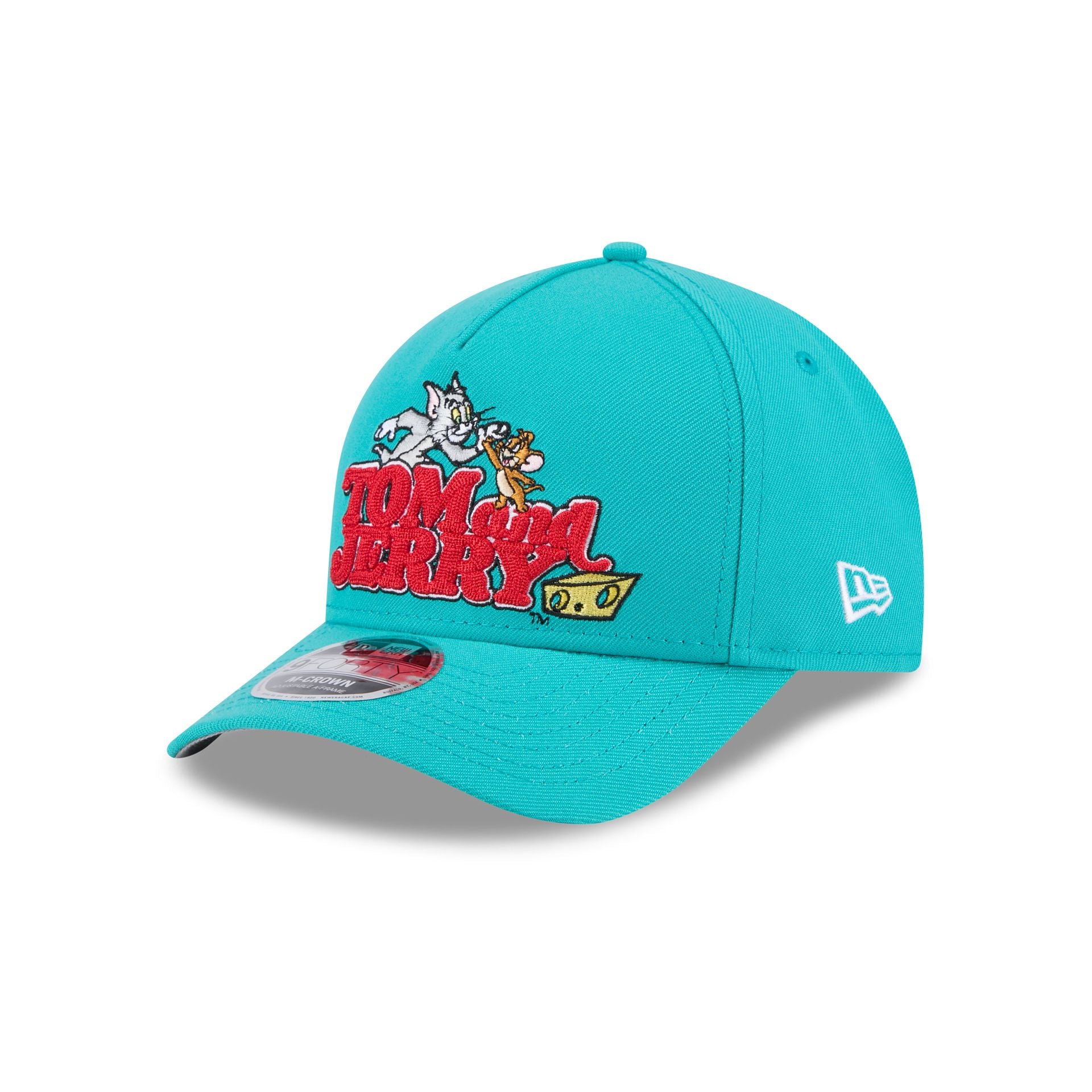 Tom And Jerry 85Th Anniversary Teal 9Forty M-Crown A-Frame Snapback Hat