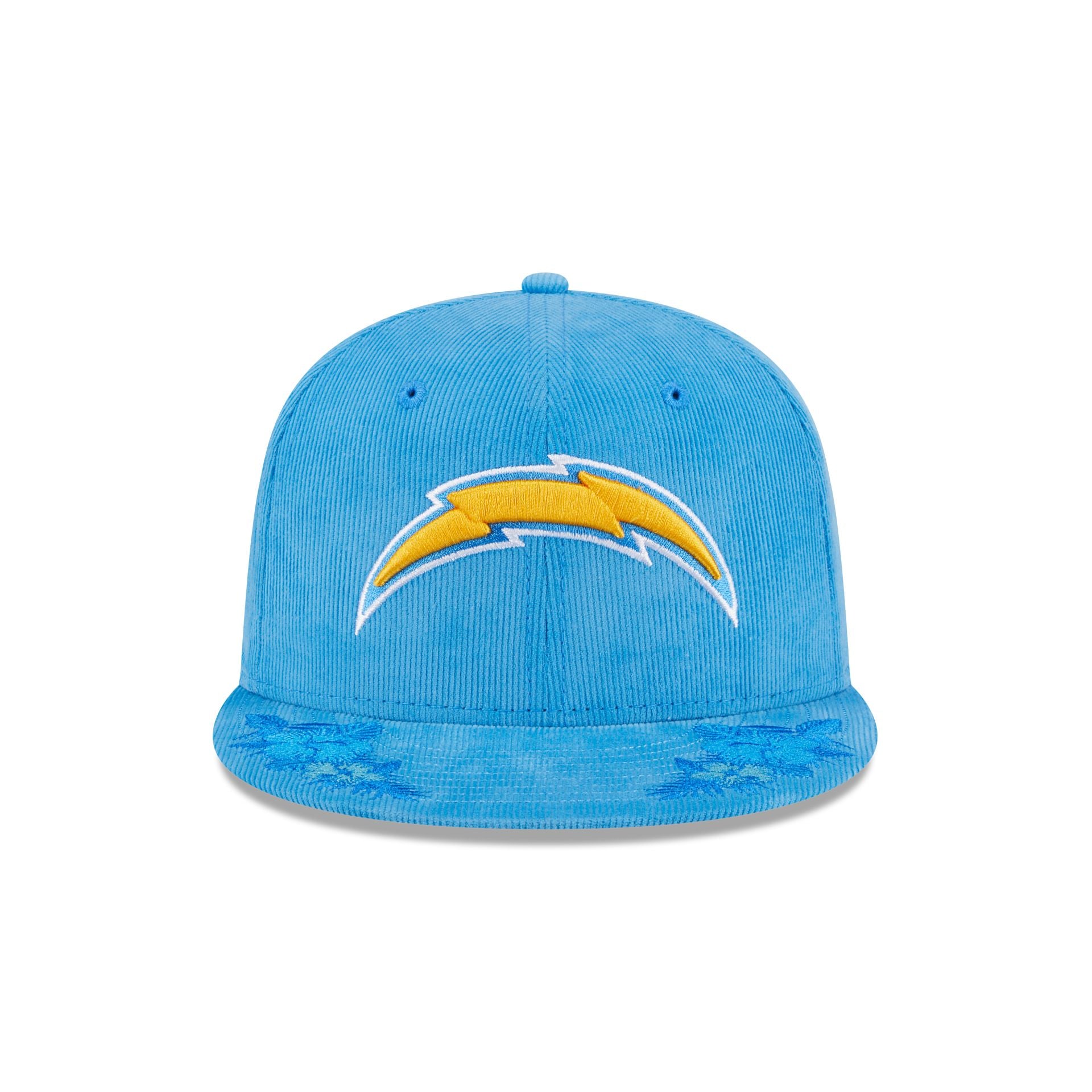 Alternative view of Just Caps Floral Corduroy Los Angeles Chargers 59Fifty Fitted Hat
