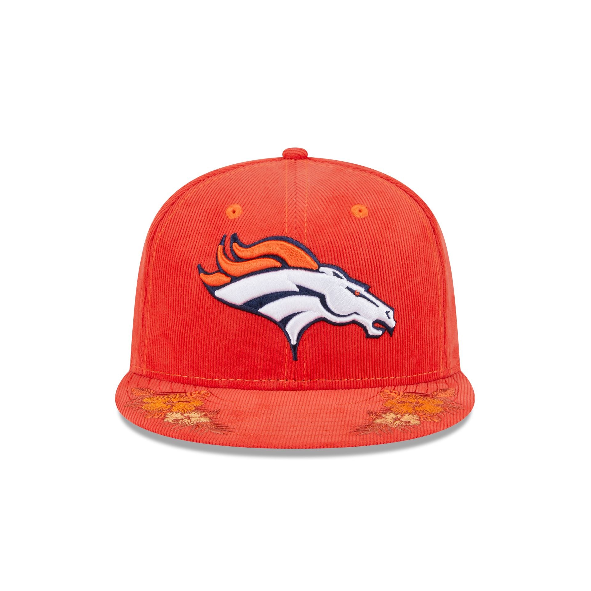 Alternative view of Just Caps Floral Corduroy Denver Broncos 59Fifty Fitted Hat