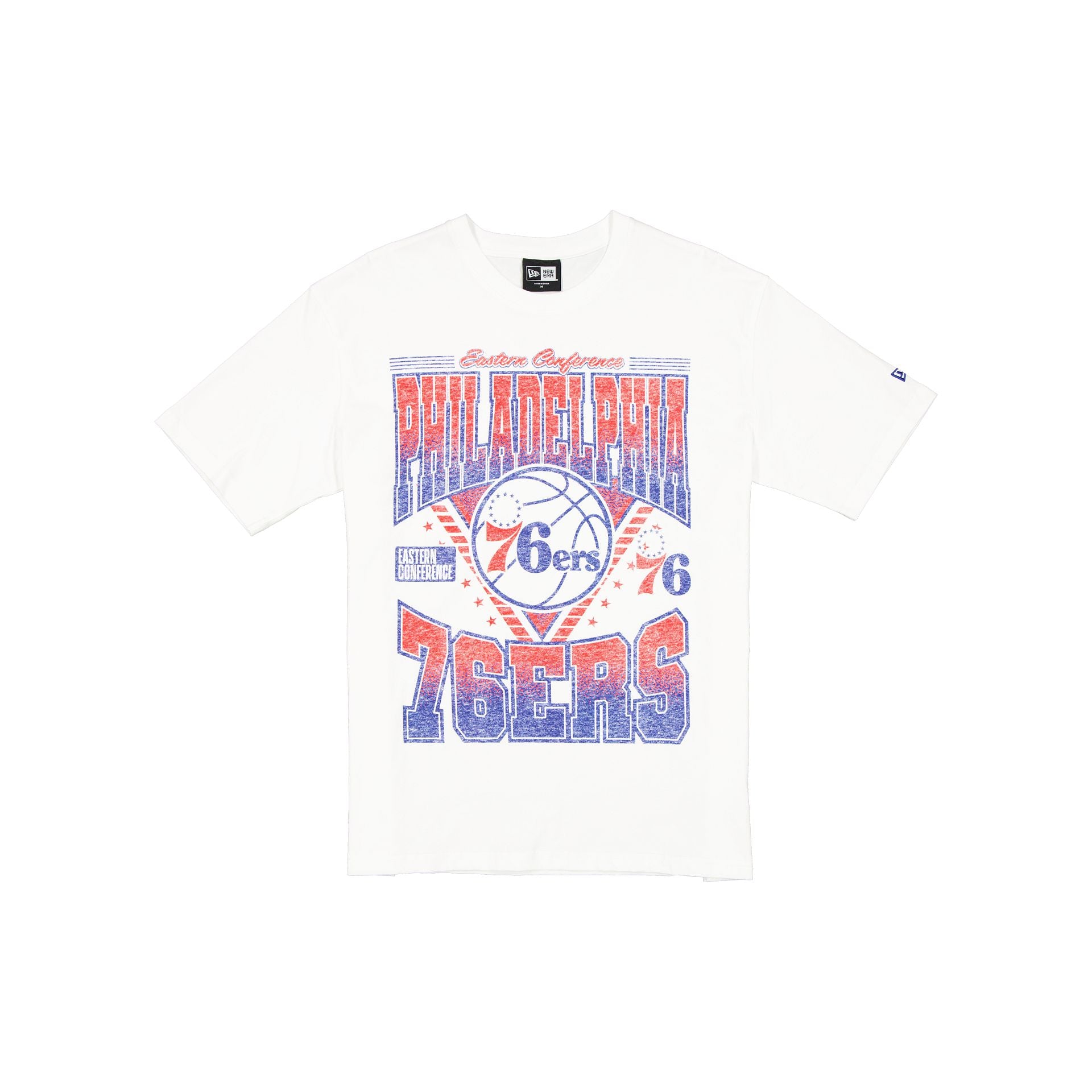 Philadelphia 76Ers Sport Classics Washed Optic White T-Shirt
