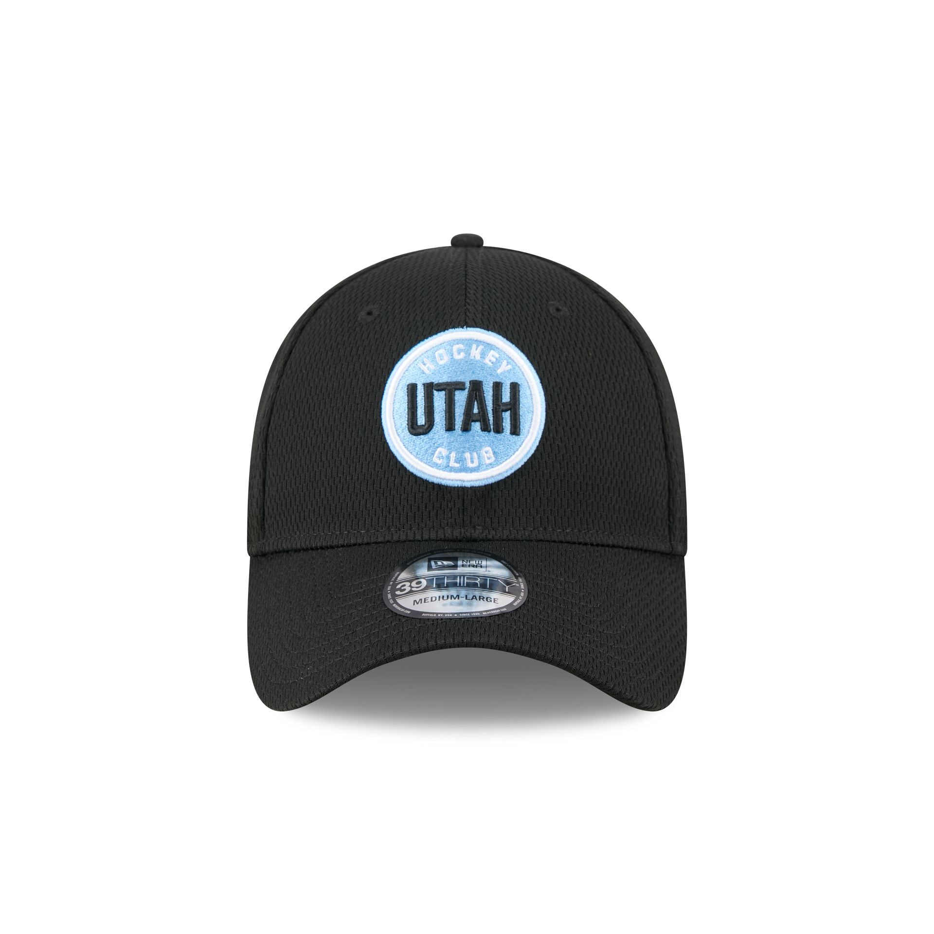 Alternative view of Utah Hockey Club Black 39Thirty Stretch Fit Hat