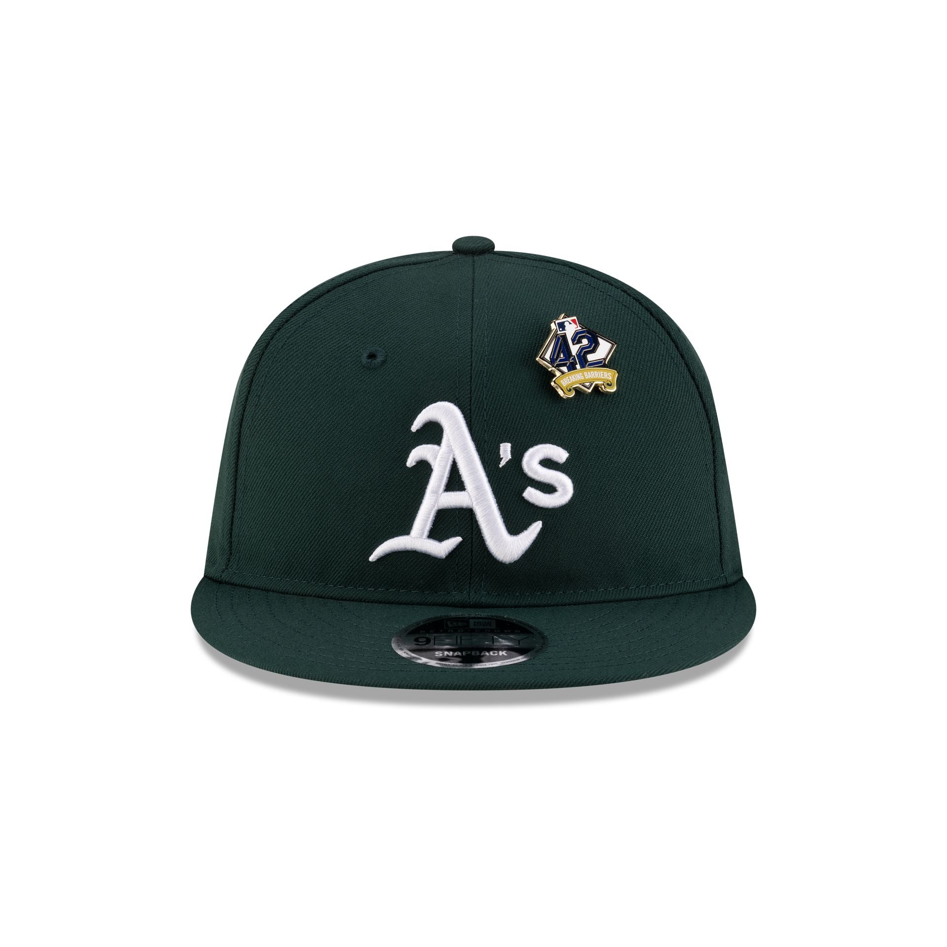 Alternative view of Athletics Jackie Robinson Day 2025 Retro Crown 9Fifty Snapback Hat