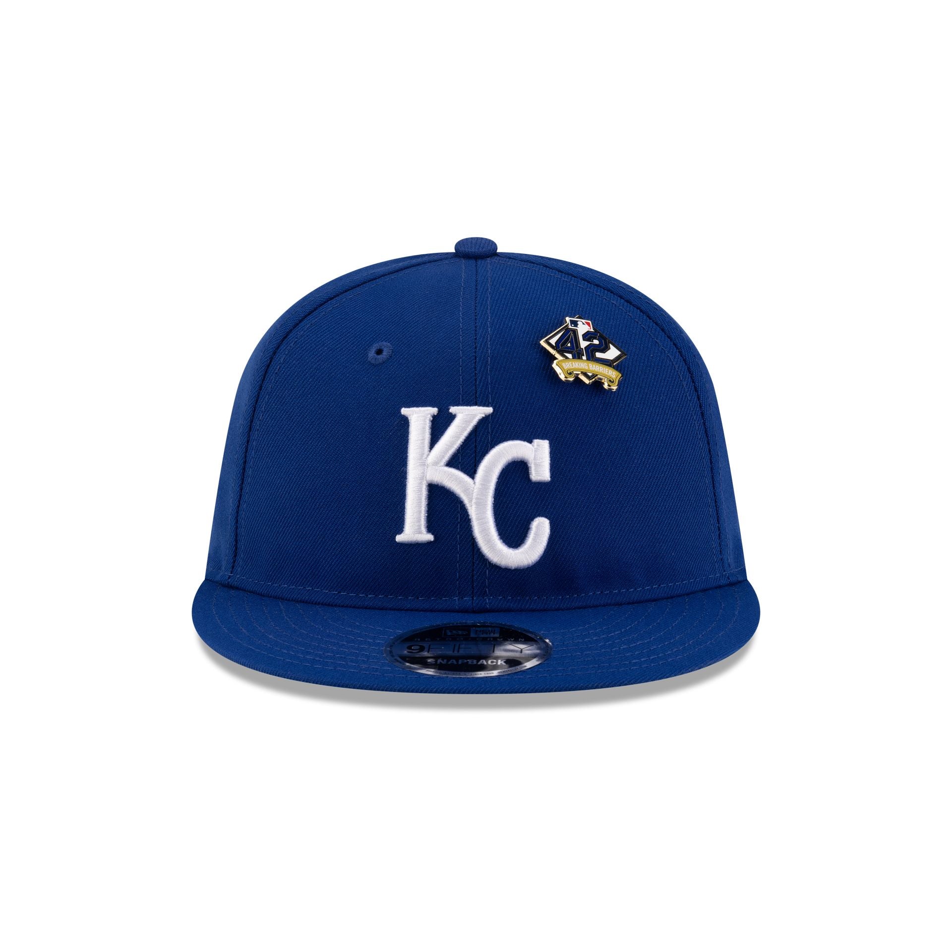 Alternative view of Kansas City Royals Jackie Robinson Day 2025 Retro Crown 9Fifty Snapback Hat