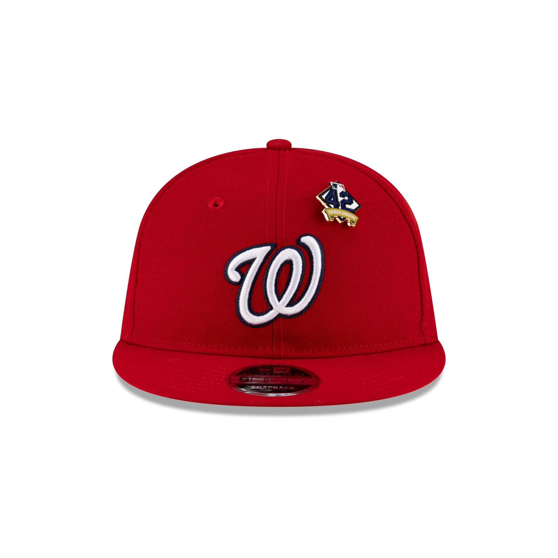 Alternative view of Washington Nationals Jackie Robinson Day 2025 Retro Crown 9Fifty Snapback Hat