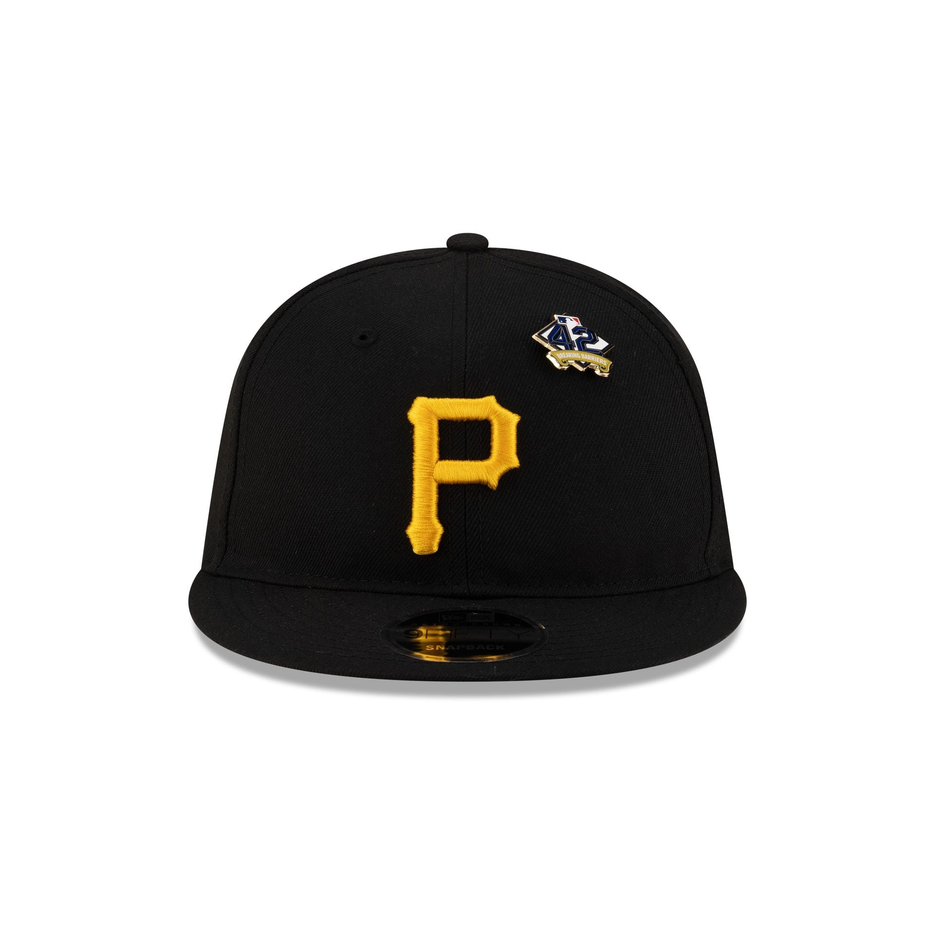Alternative view of Pittsburgh Pirates Jackie Robinson Day 2025 Retro Crown 9Fifty Snapback Hat