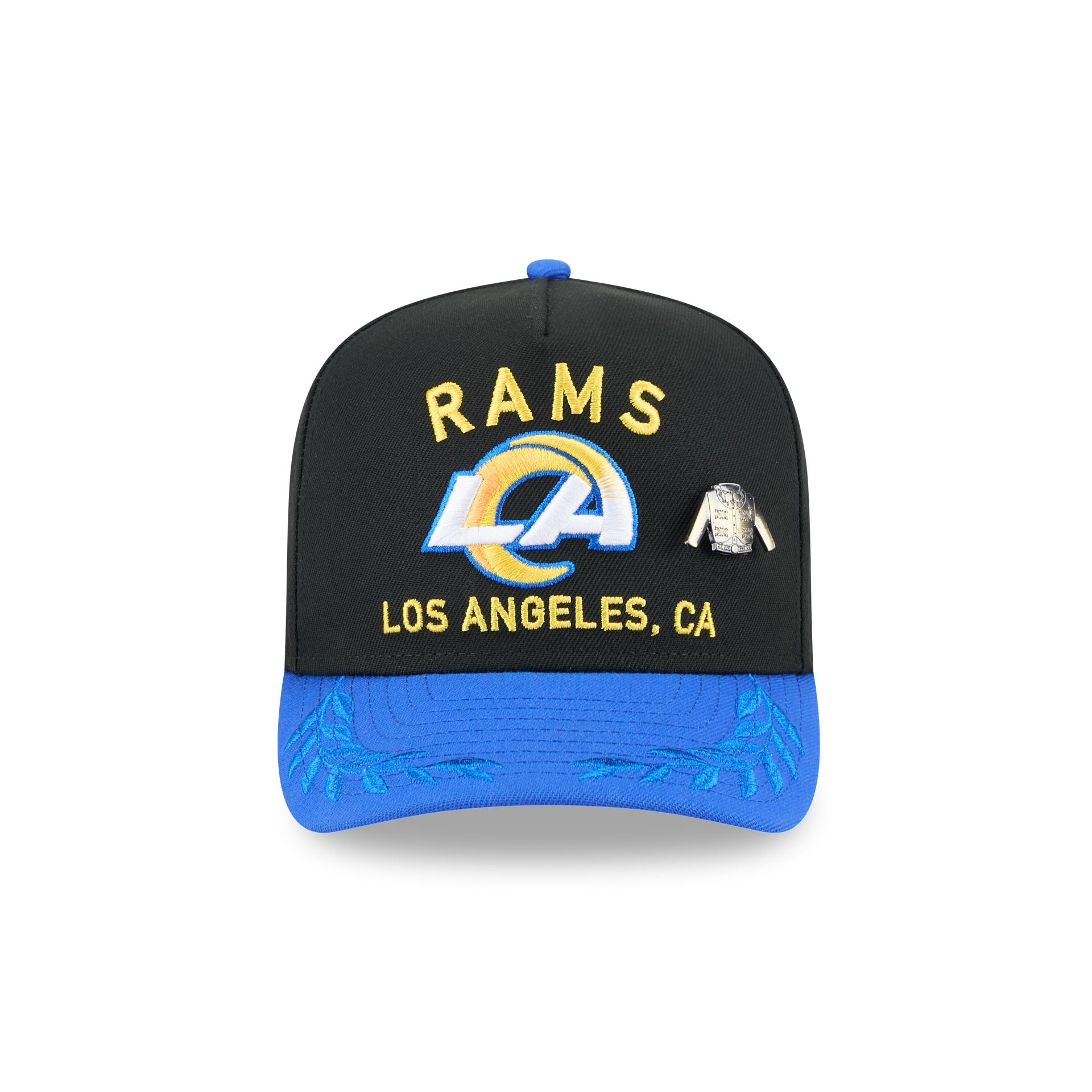 Alternative view of Los Angeles Rams 2025 Draft Black 59Fifty A-Frame Fitted Hat