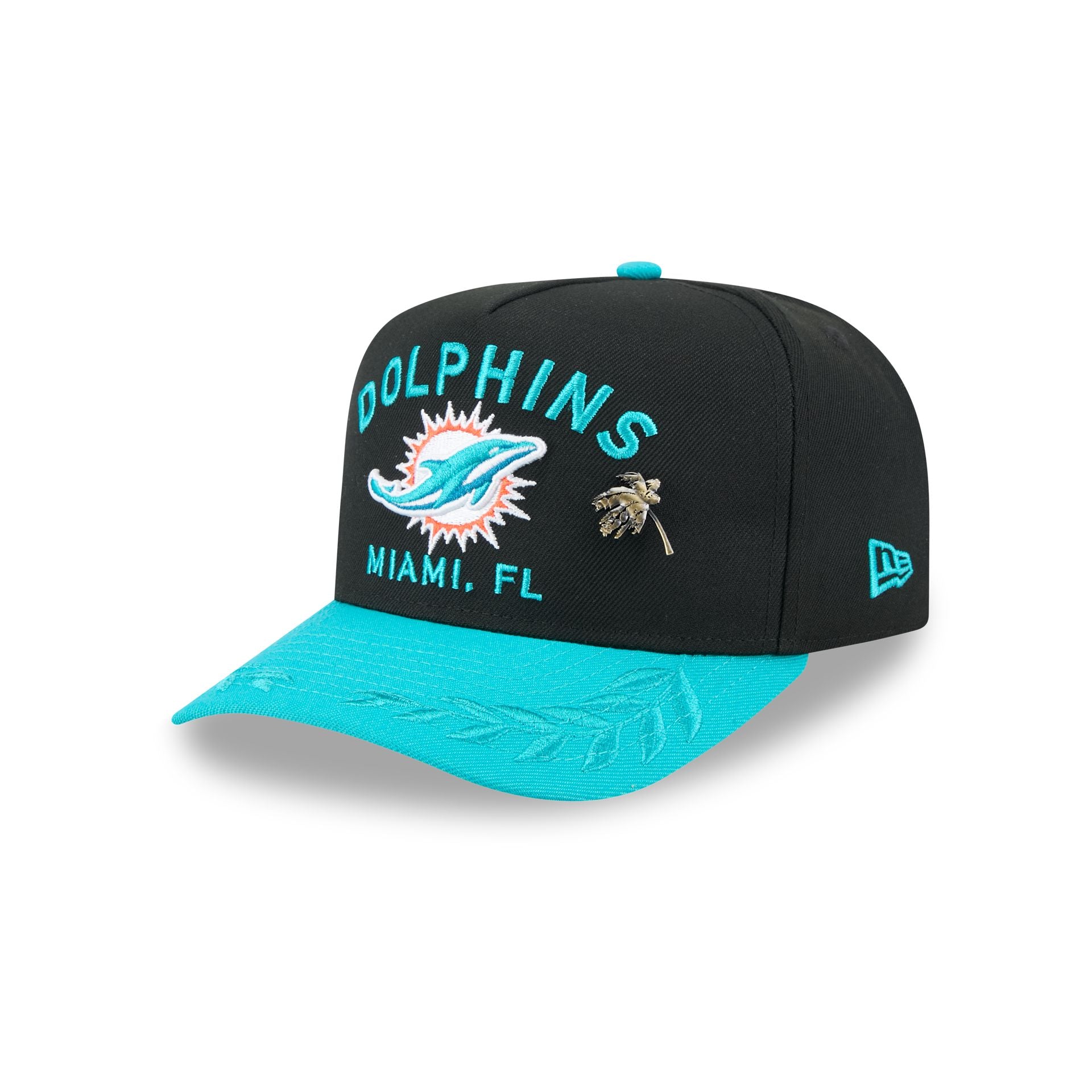 Miami Dolphins 2025 Draft Black 59Fifty A-Frame Fitted Hat