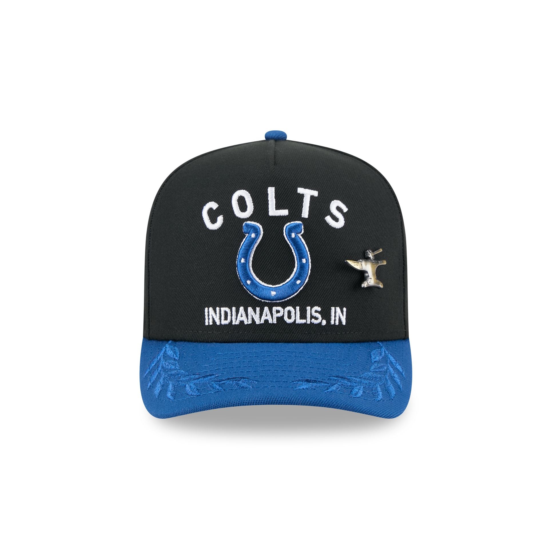 Alternative view of Indianapolis Colts 2025 Draft Black 59Fifty A-Frame Fitted Hat