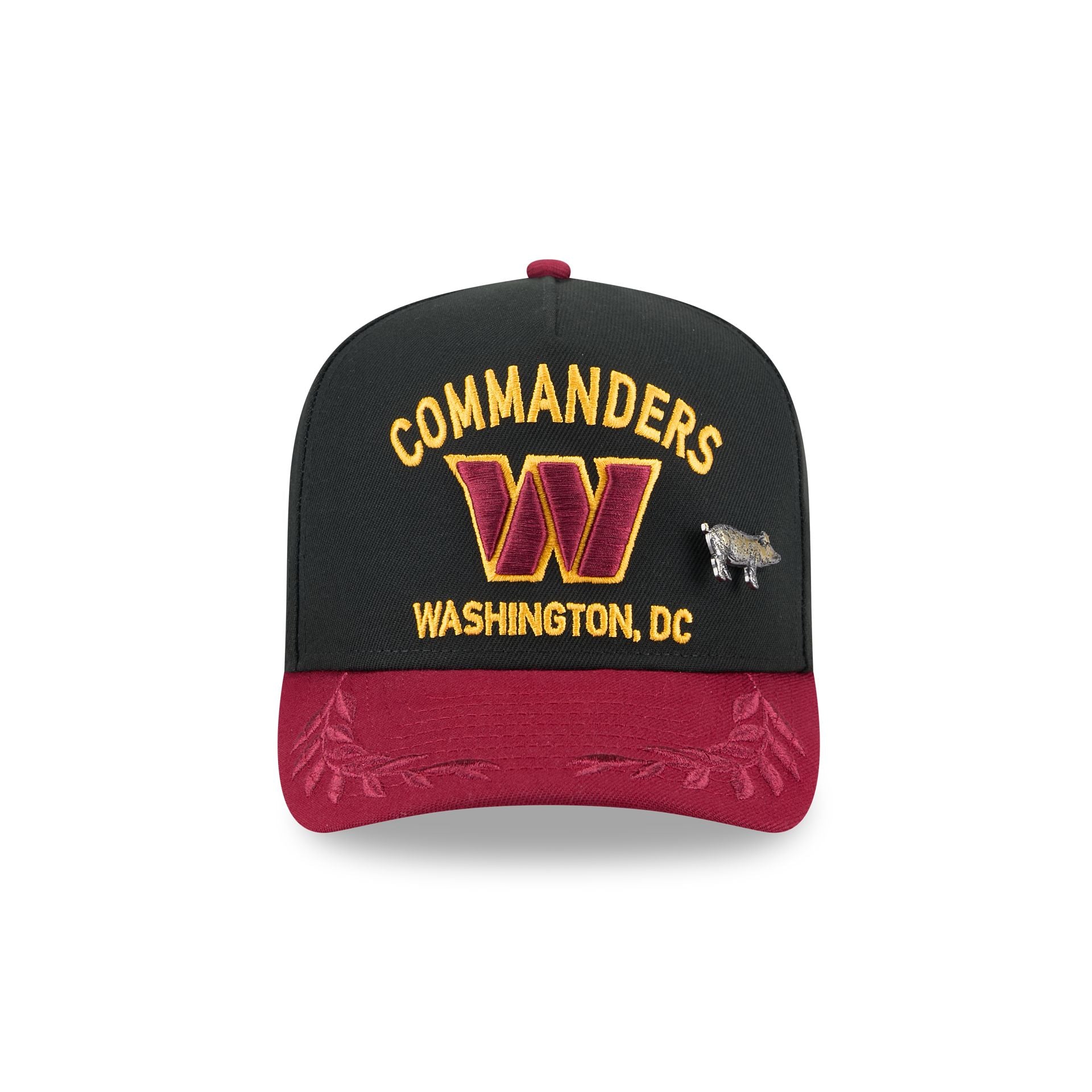 Alternative view of Washington Commanders 2025 Draft Black 59Fifty A-Frame Fitted Hat