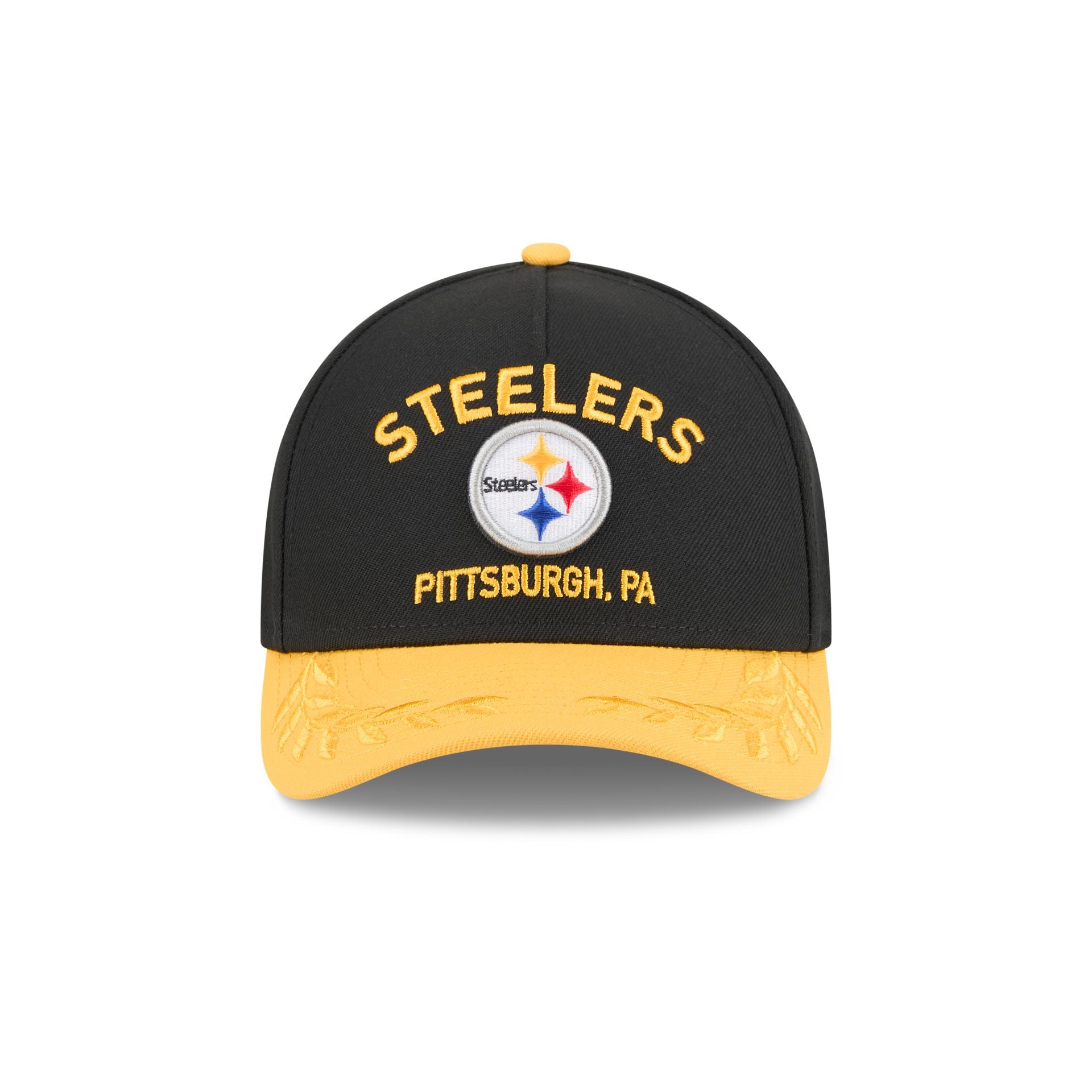 Alternative view of Pittsburgh Steelers 2025 Draft 9Forty M-Crown A-Frame Snapback Hat