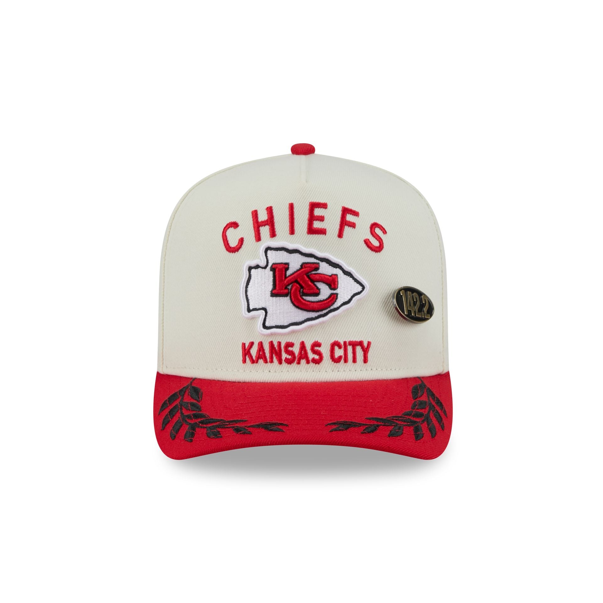 Alternative view of Kansas City Chiefs 2025 Draft Chrome White 59Fifty A-Frame Fitted Hat