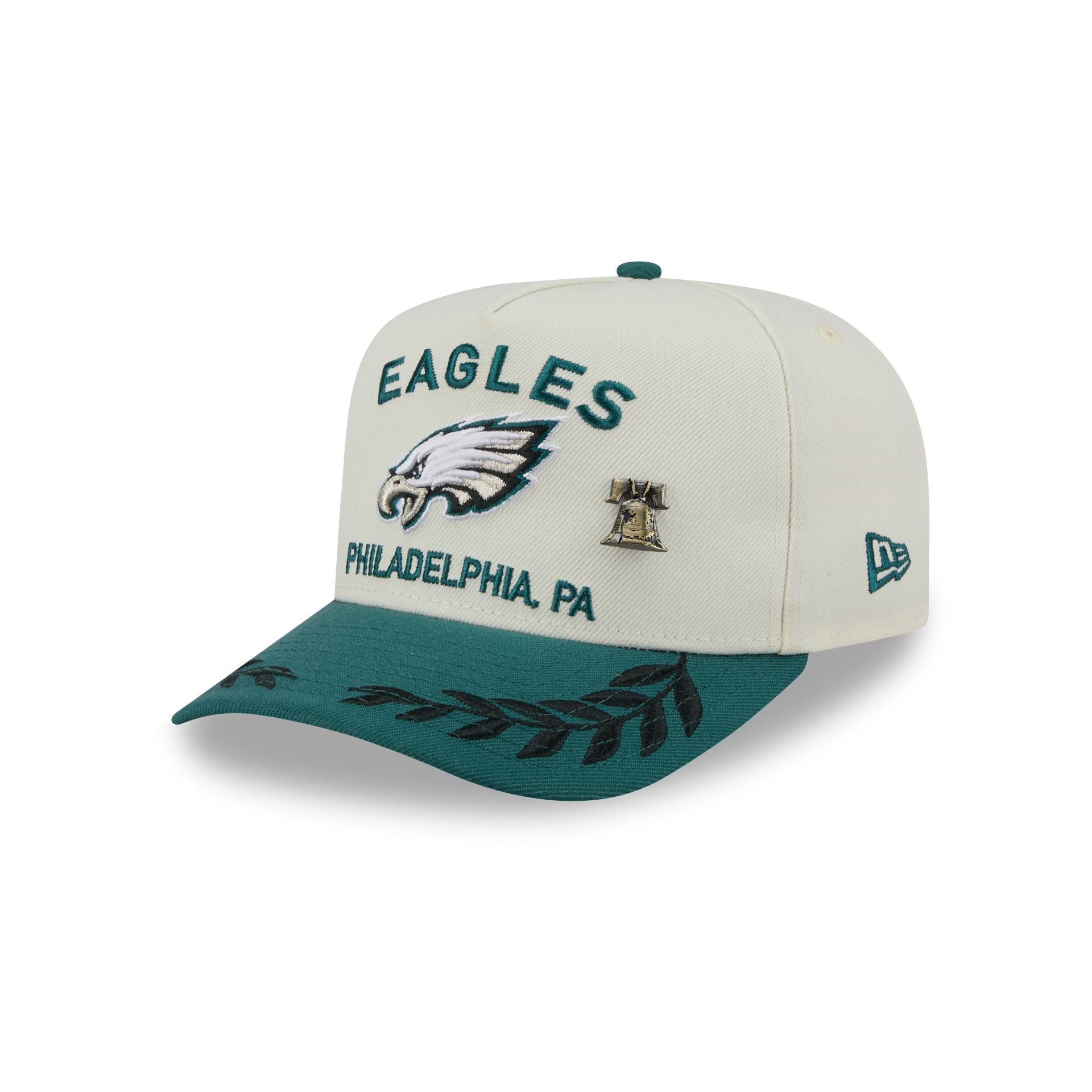 Philadelphia Eagles 2025 Draft Chrome White 59Fifty A-Frame Fitted Hat