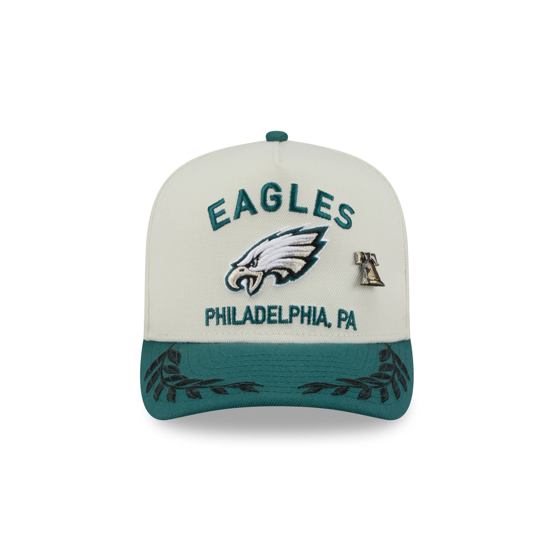 Alternative view of Philadelphia Eagles 2025 Draft Chrome White 59Fifty A-Frame Fitted Hat