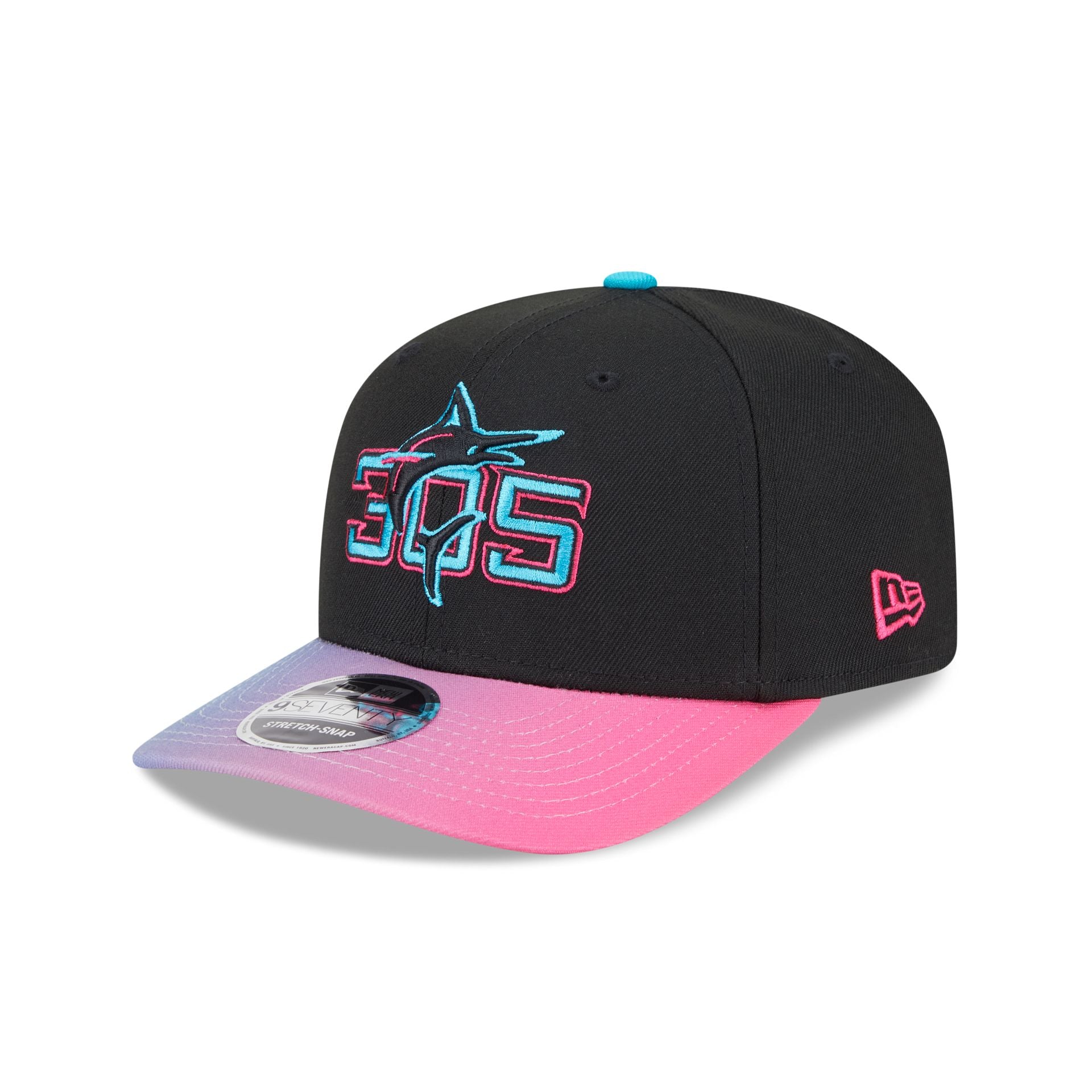 Miami Marlins City Connect 9Seventy Stretch-Snap Hat
