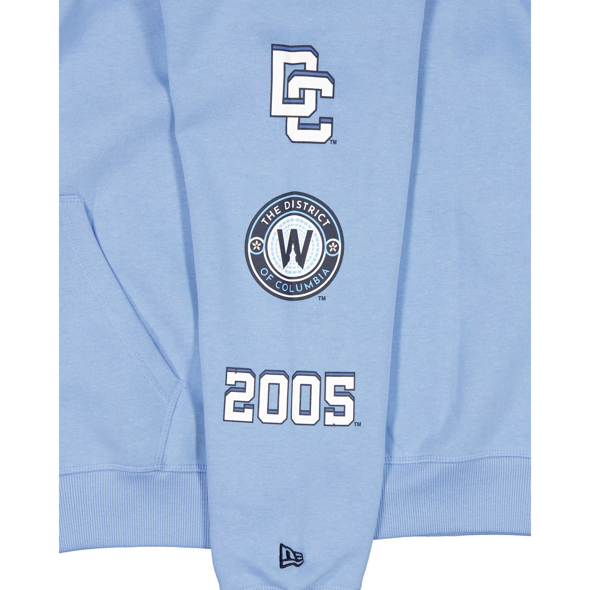 Alternative view of Washington Nationals City Connect Women's Pastel Blue Hoodie