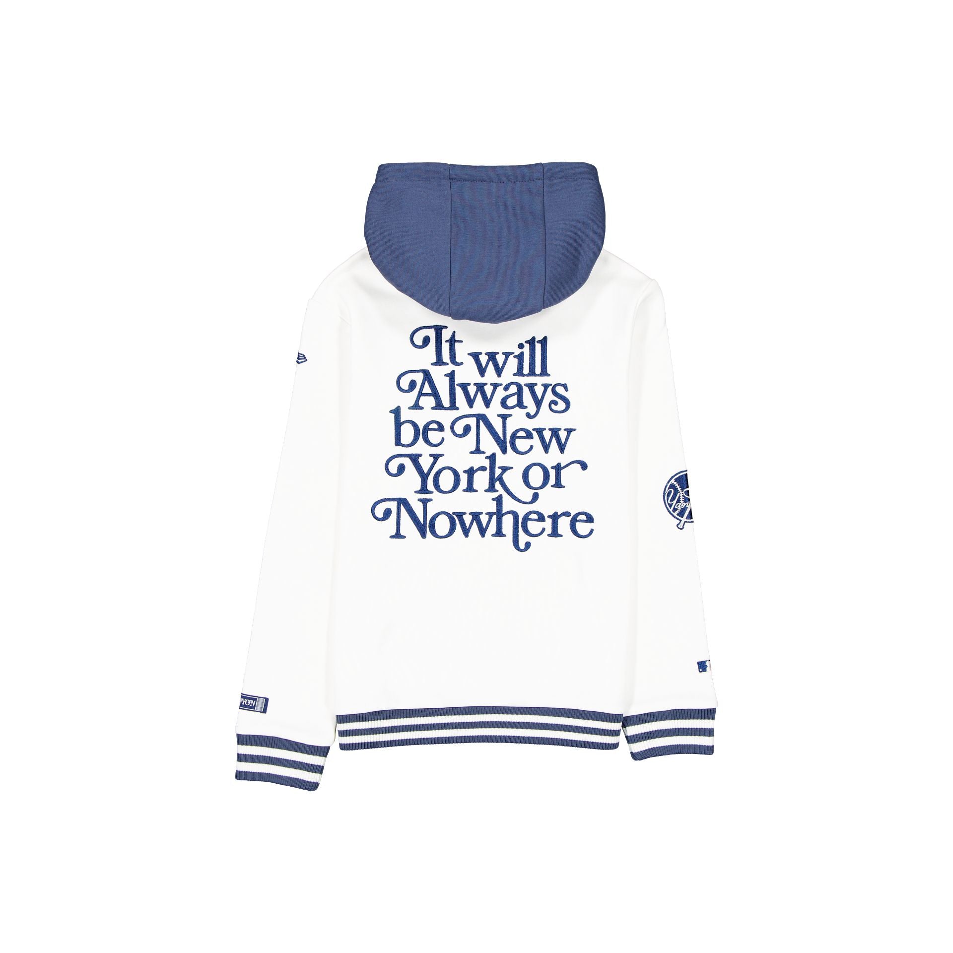 Alternative view of New York Or Nowhere X New York Yankees White Youth Hoodie