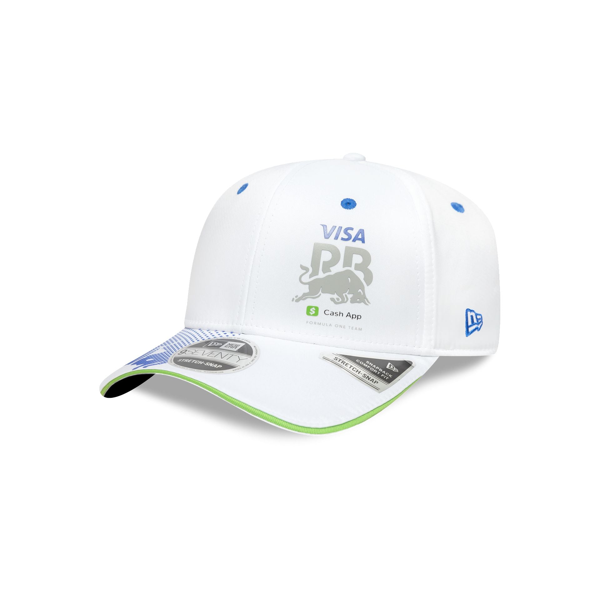 Visa Cash App Racing Bulls White 9Seventy Stretch-Snap Hat