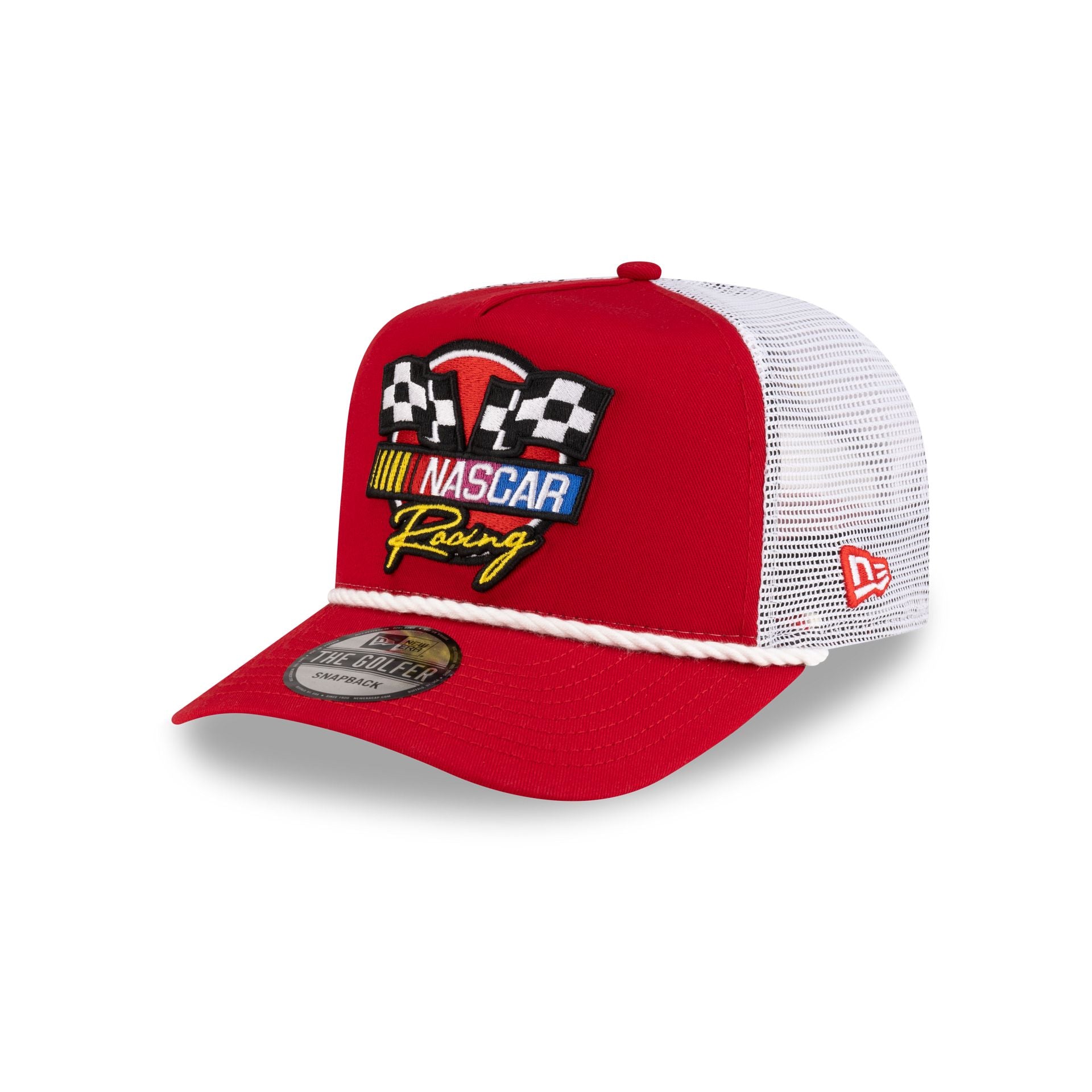 Nascar Classics Flags Red Golfer Hat
