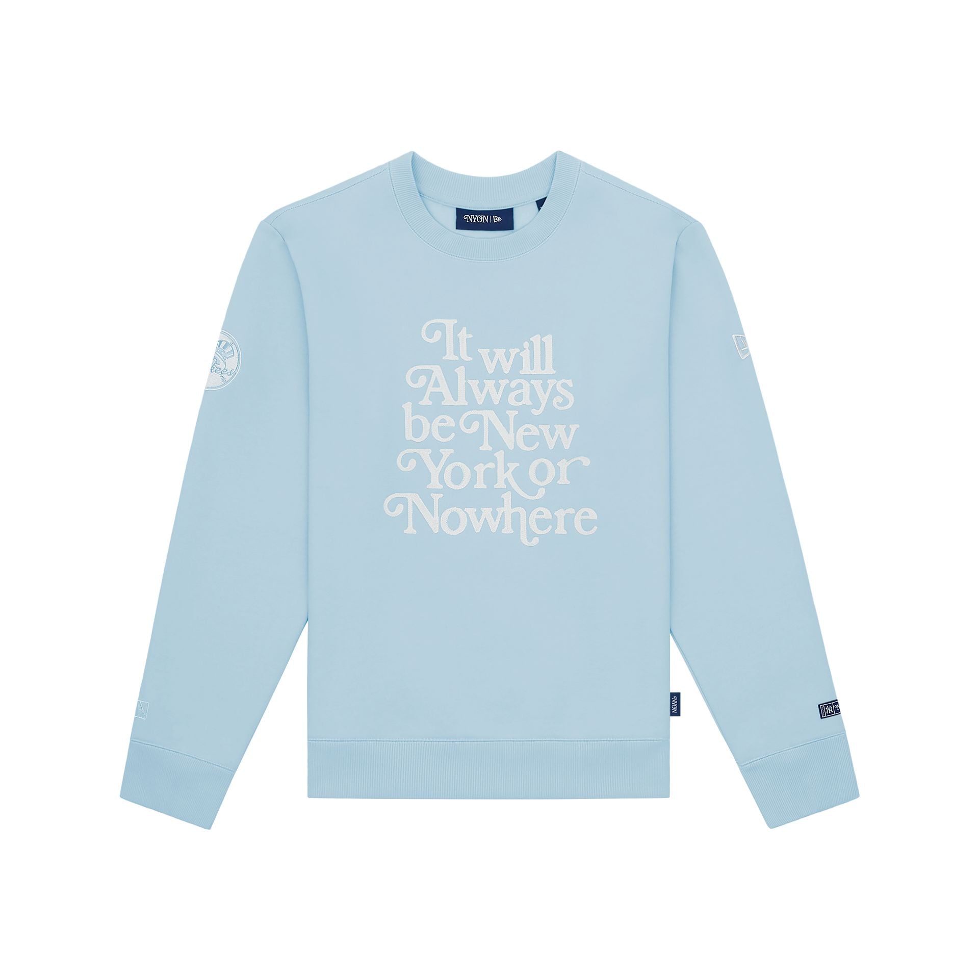 New York Or Nowhere X New York Yankees Pinstripe Blue Crewneck