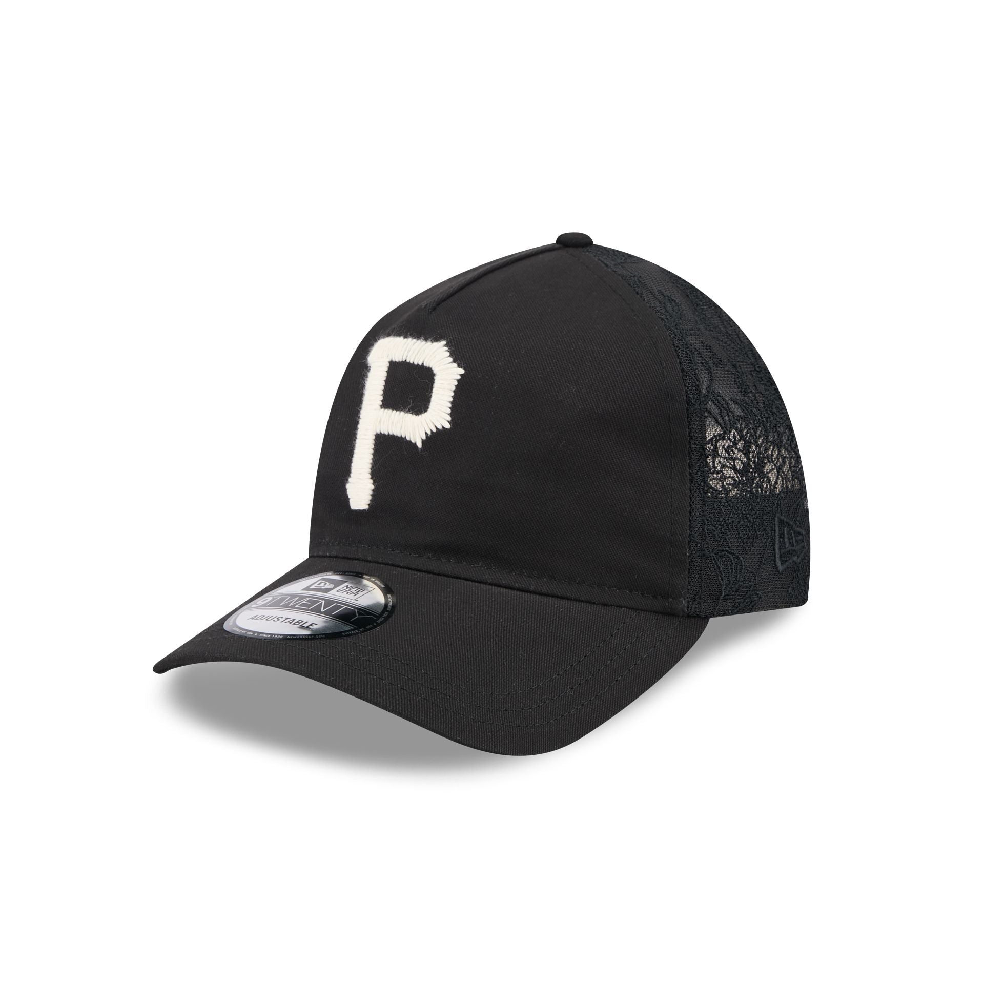 Pittsburgh Pirates Embroidered Mesh 9Twenty A-Frame Adjustable Hat