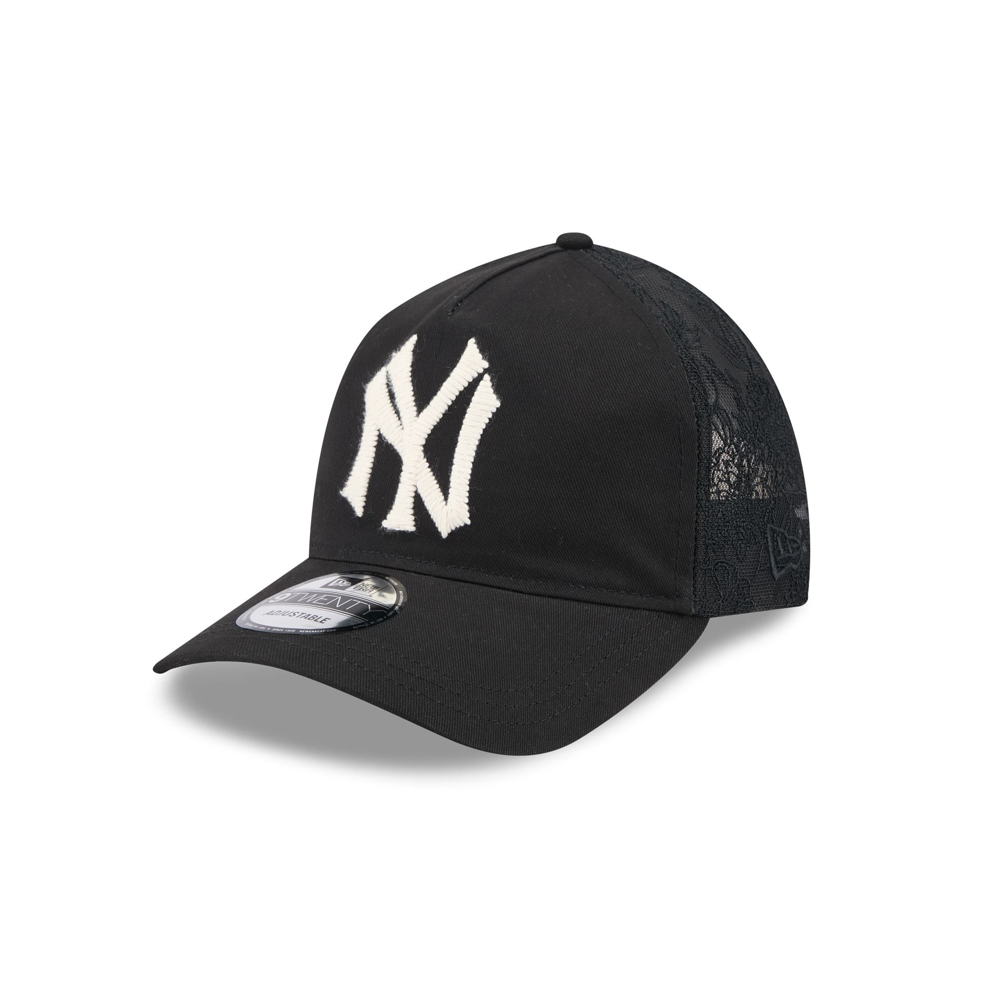 New York Yankees Embroidered Mesh 9Twenty A-Frame Adjustable Hat