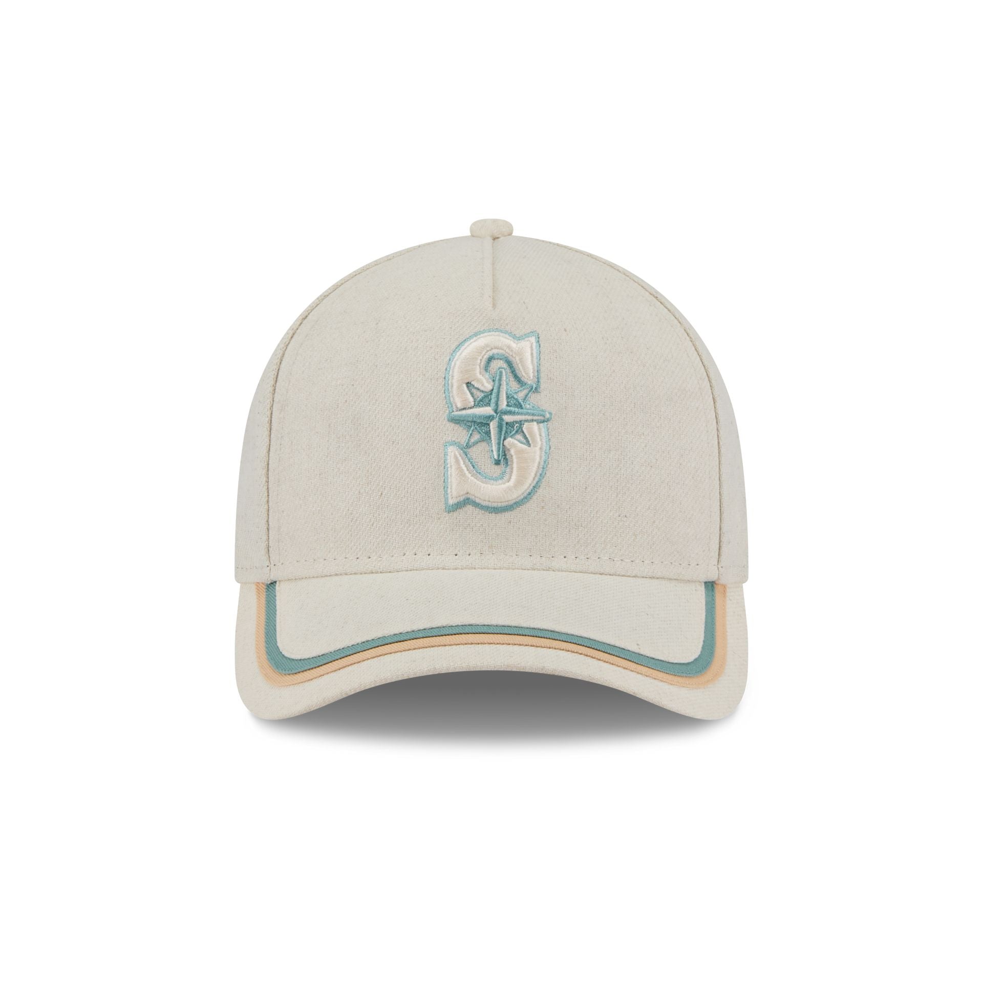 Alternative view of Seattle Mariners Neutral Hemp 9Forty M-Crown A-Frame Adjustable Hat
