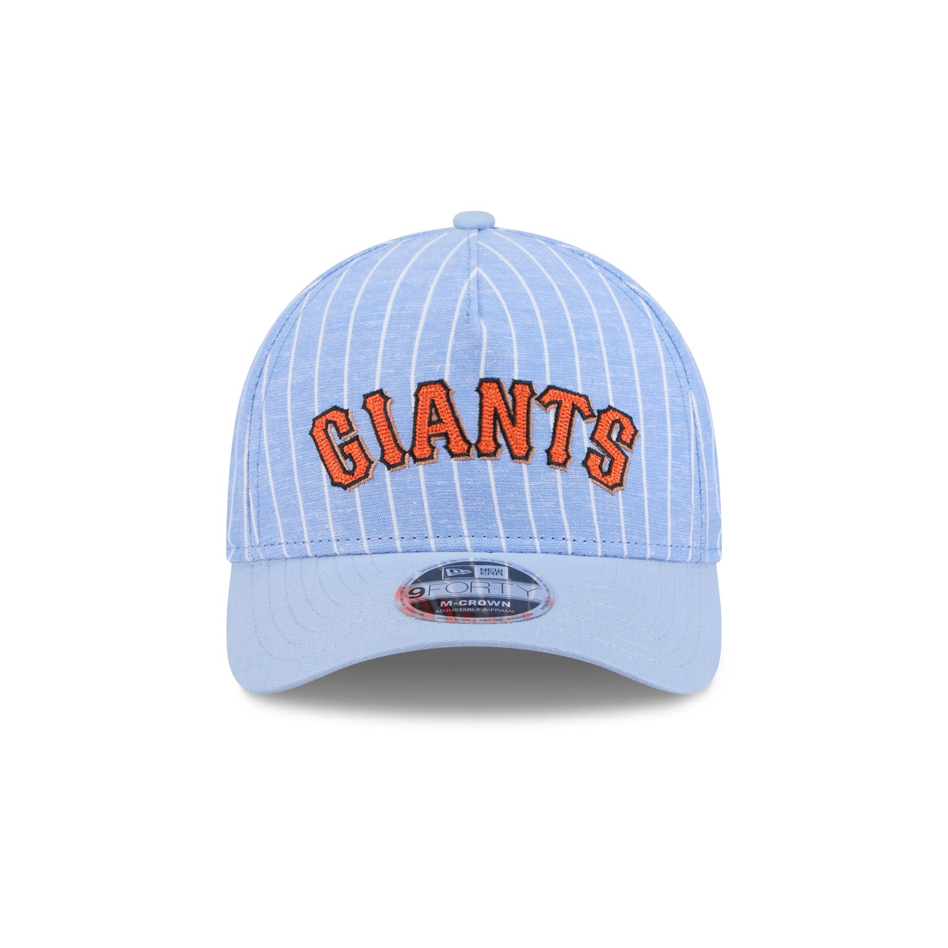 Alternative view of San Francisco Giants Pinstripe Linen 9Forty M-Crown A-Frame Snapback Hat
