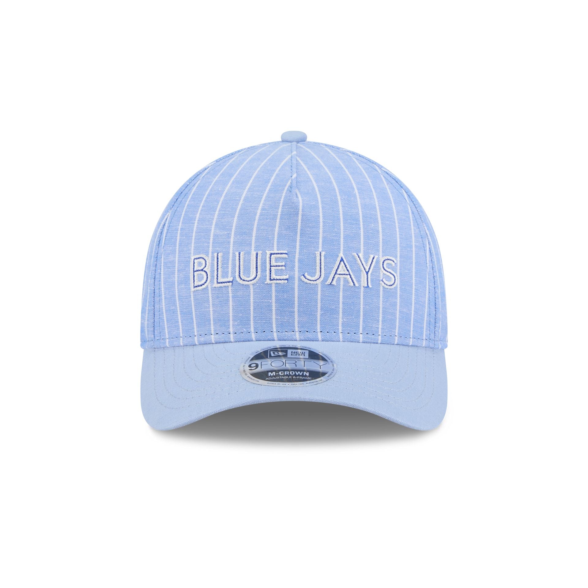 Alternative view of Toronto Blue Jays Pinstripe Linen 9Forty M-Crown A-Frame Snapback Hat