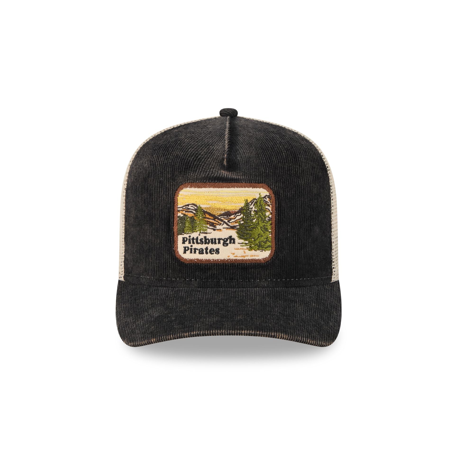 Alternative view of Pittsburgh Pirates Vintage Landscape 9Fifty A-Frame Trucker Hat