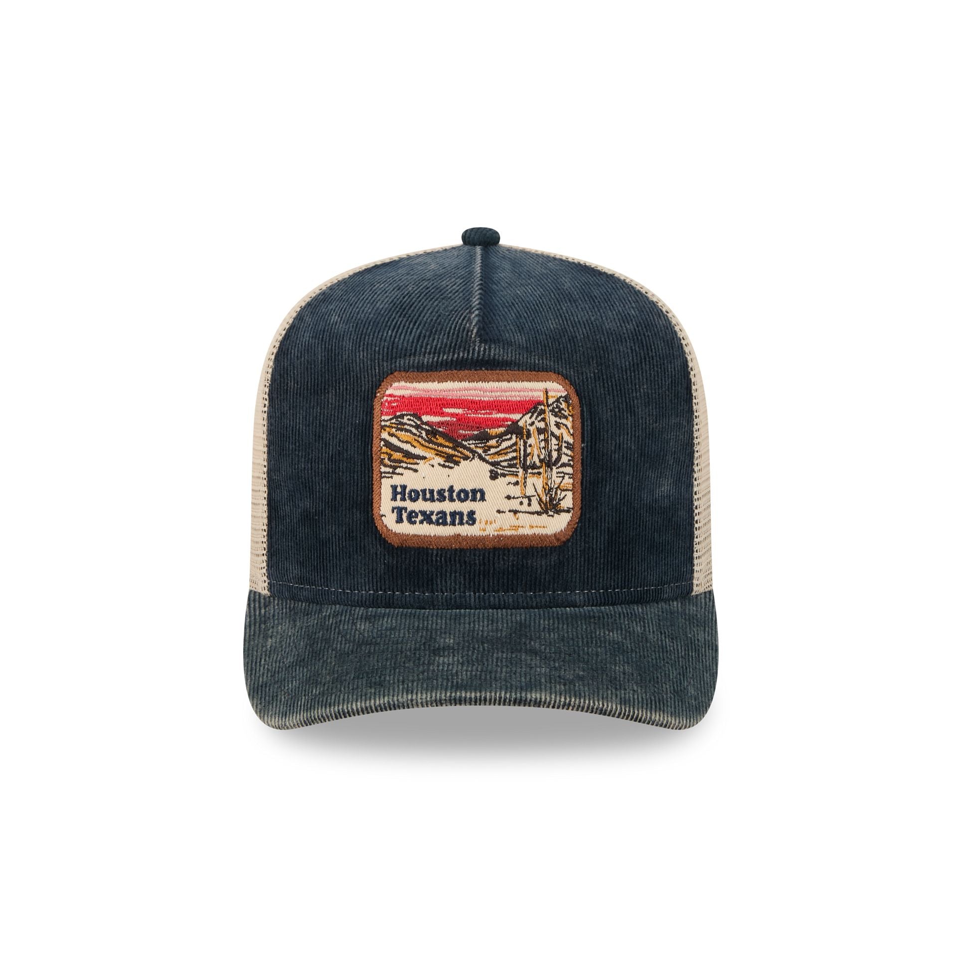 Alternative view of Houston Texans Vintage Landscape 9Fifty A-Frame Trucker Hat