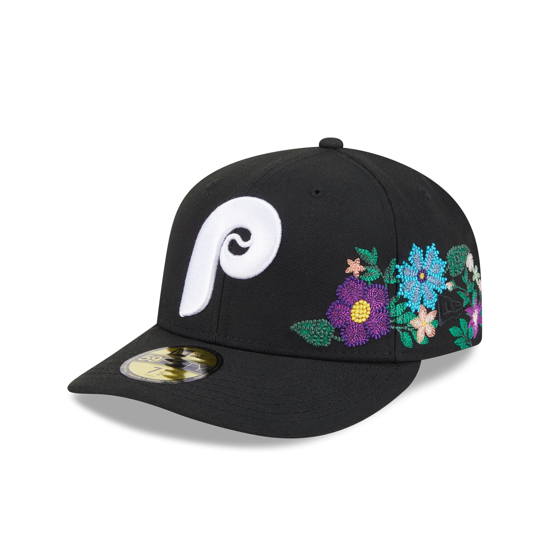 Philadelphia Phillies Tonal Florals Black 59Fifty Fitted Hat