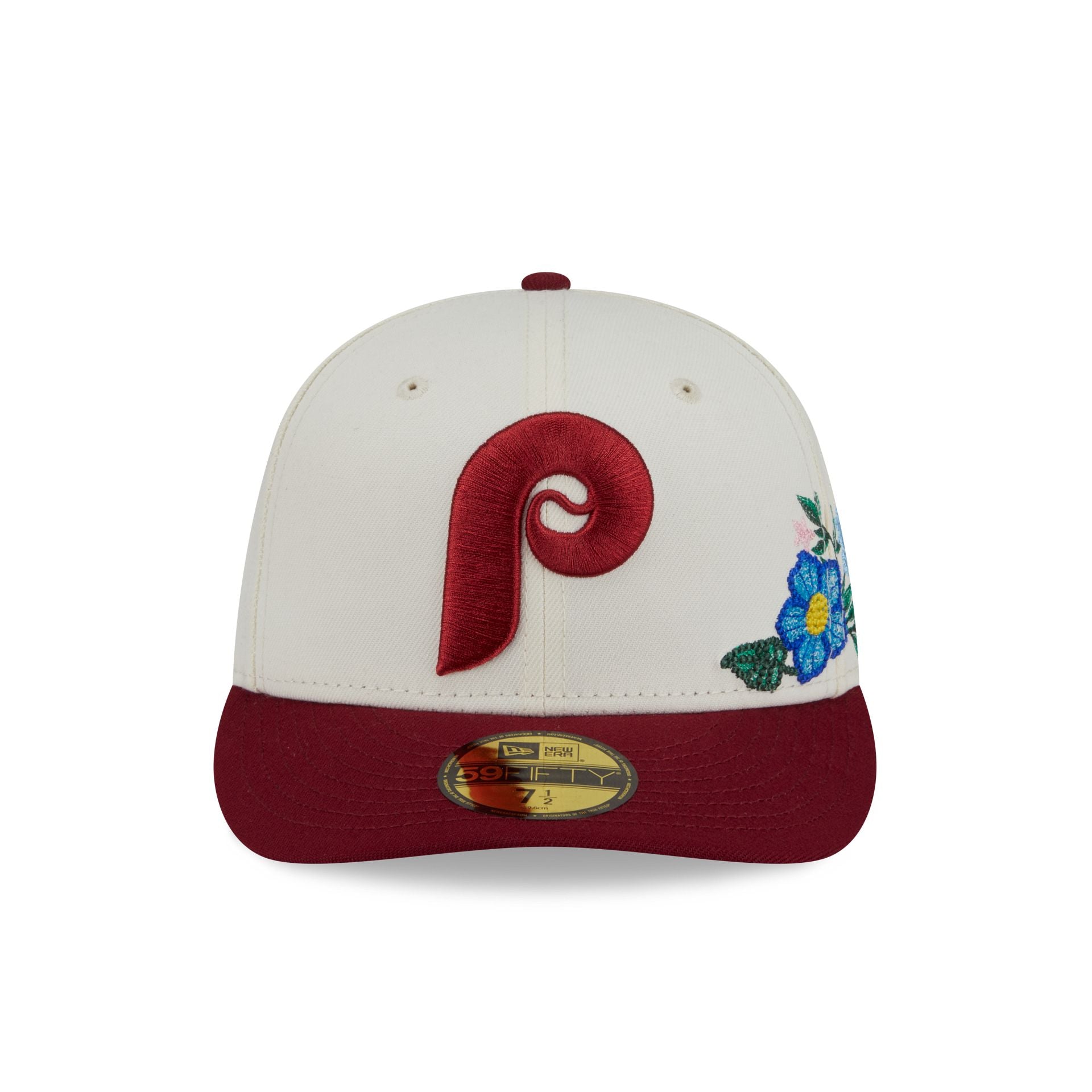 Alternative view of Philadelphia Phillies Tonal Florals White 59Fifty Fitted Hat