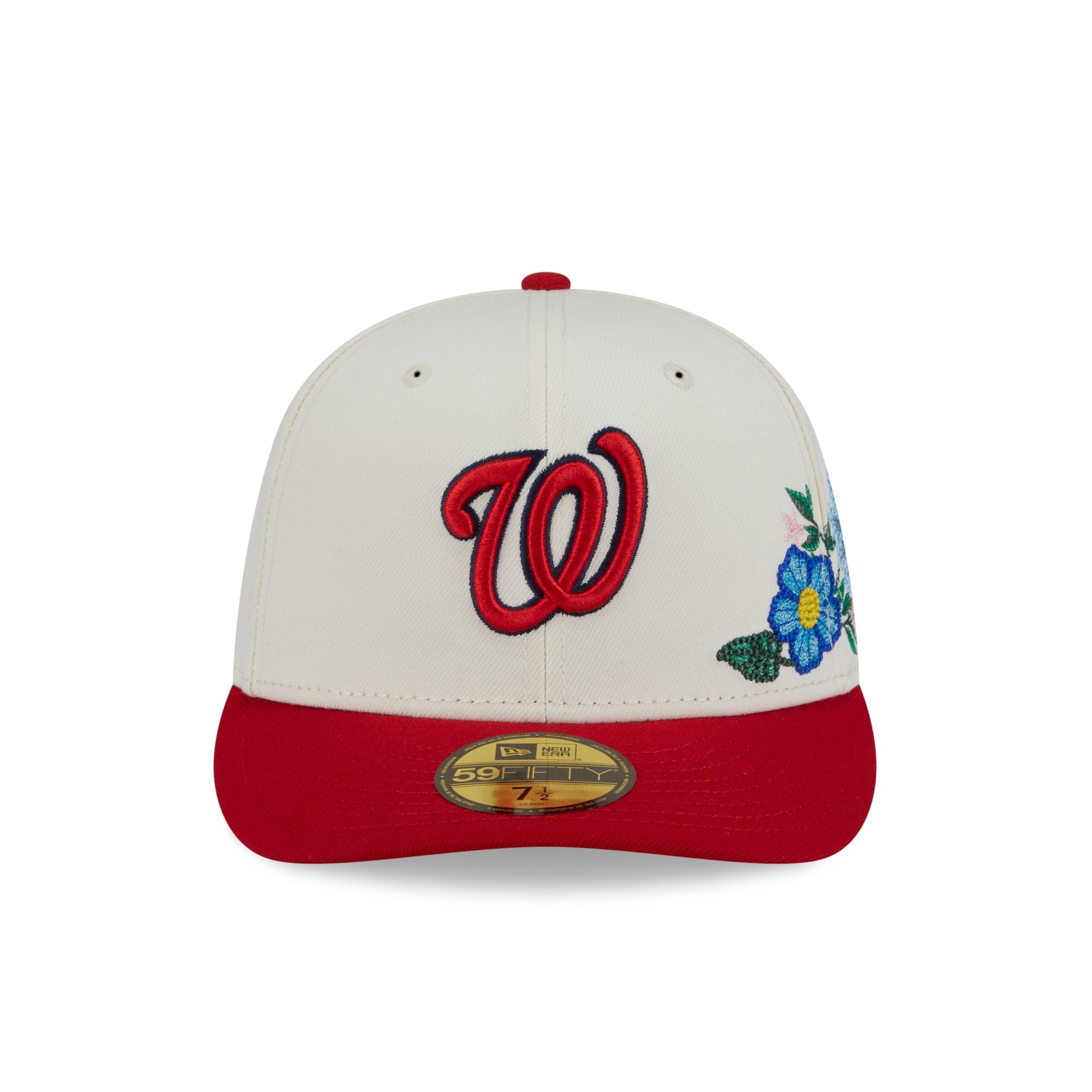 Alternative view of Washington Nationals Tonal Florals White 59Fifty Fitted Hat