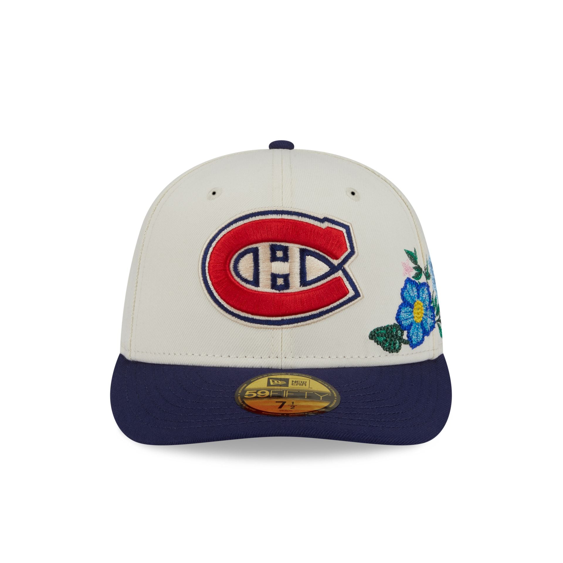 Alternative view of Montreal Canadiens Tonal Florals White 59Fifty Fitted Hat