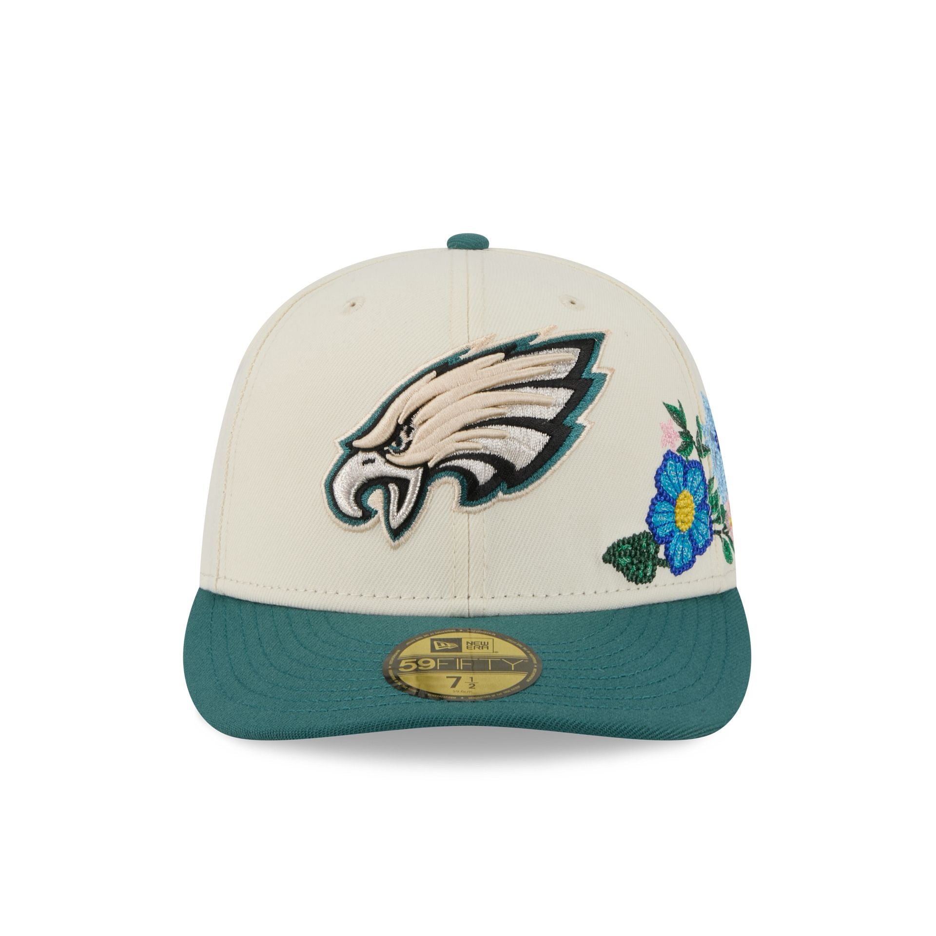 Alternative view of Philadelphia Eagles Tonal Florals White 59Fifty Fitted Hat