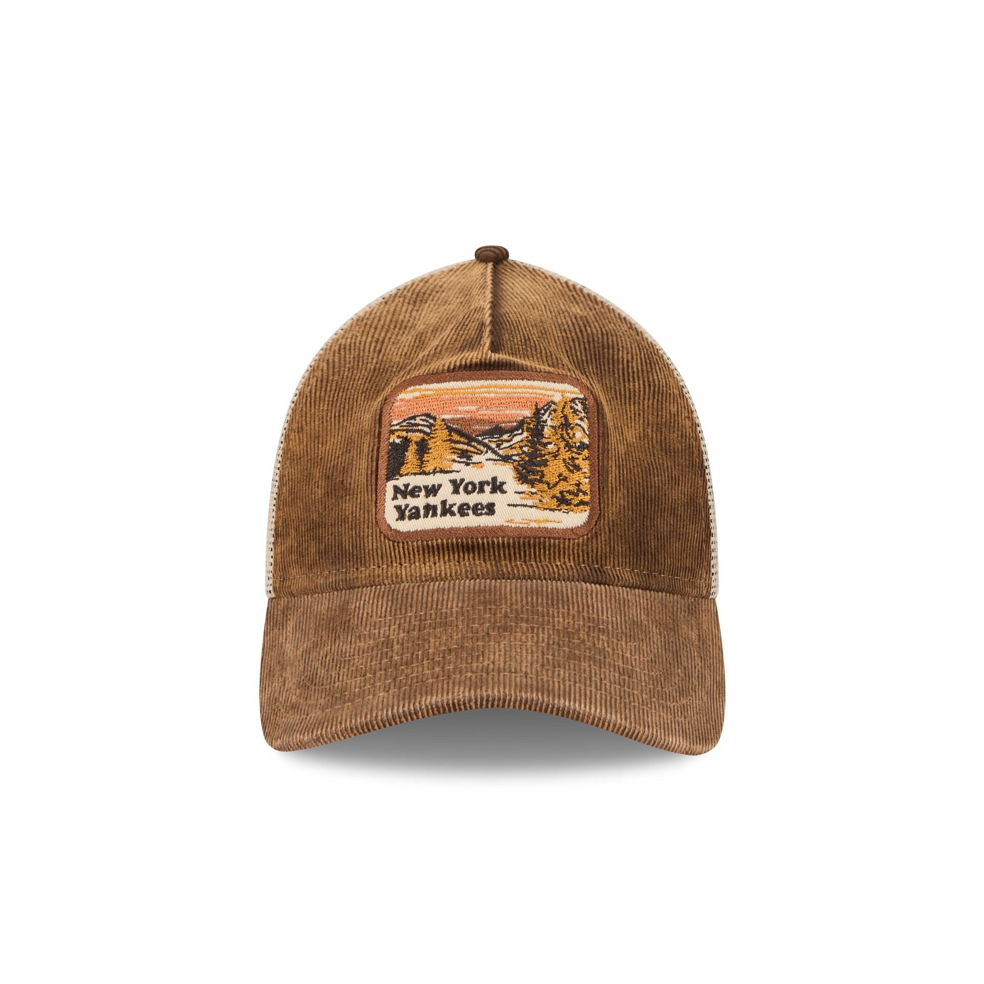 Alternative view of New York Yankees Vintage Landscape Brown 9Twenty A-Frame Trucker Hat