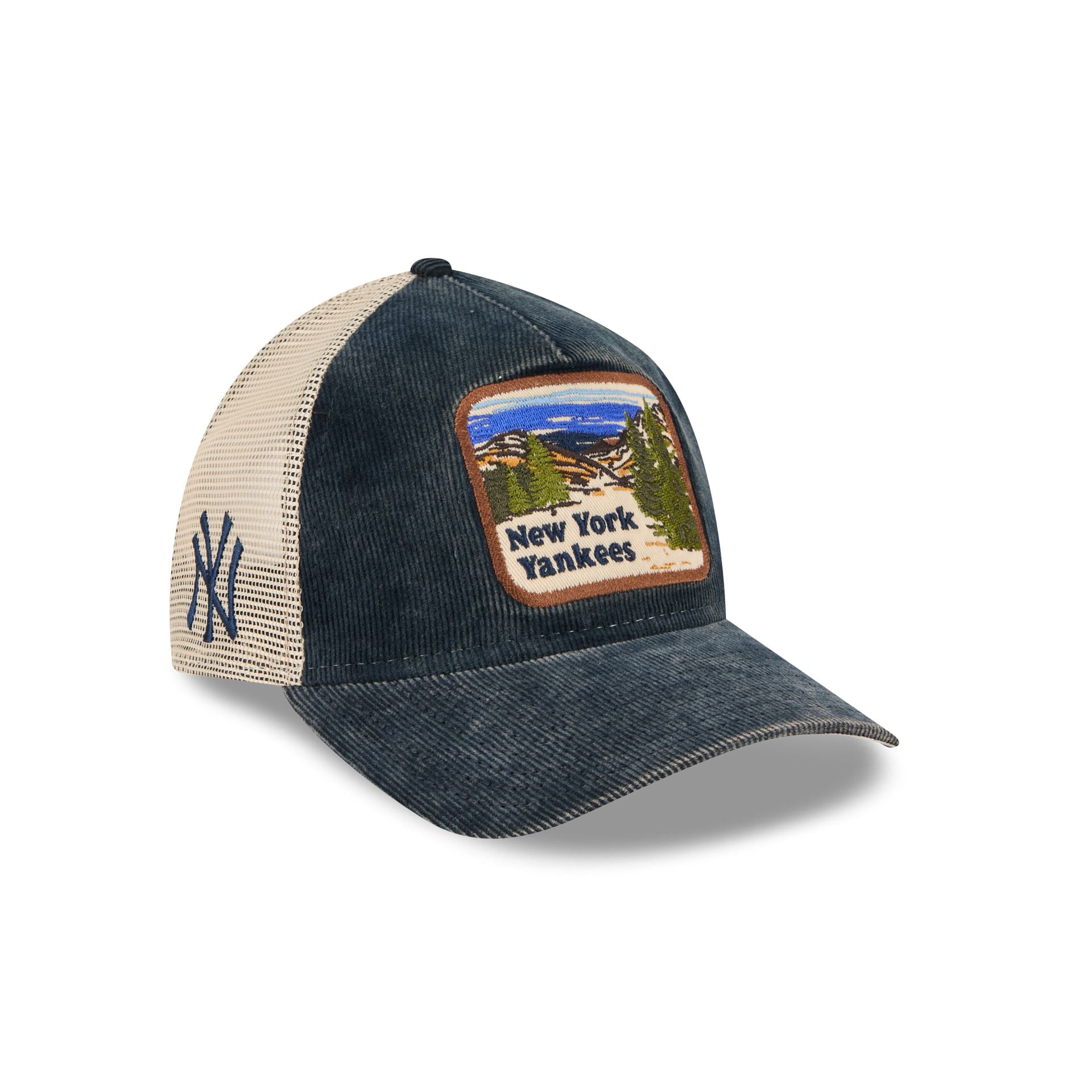 New York Yankees Vintage Landscape 9Twenty A-Frame Trucker Hat