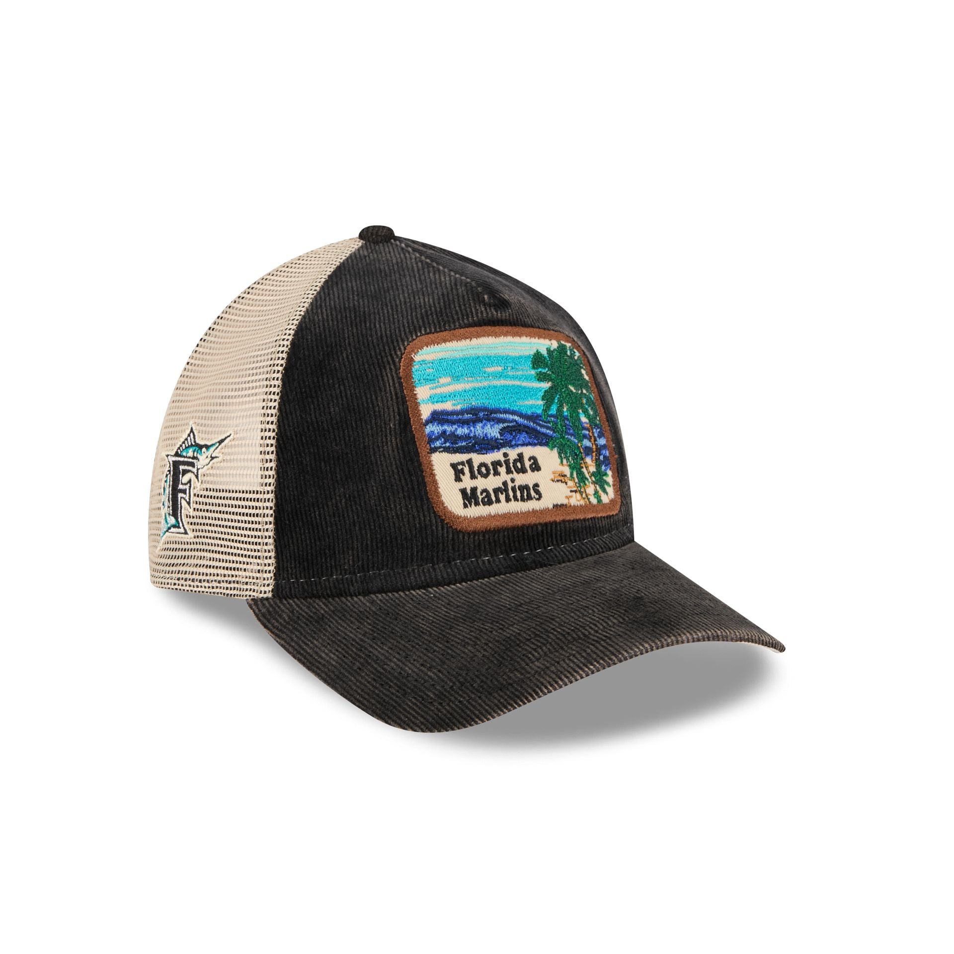 Miami Marlins Vintage Landscape 9Twenty A-Frame Trucker Hat