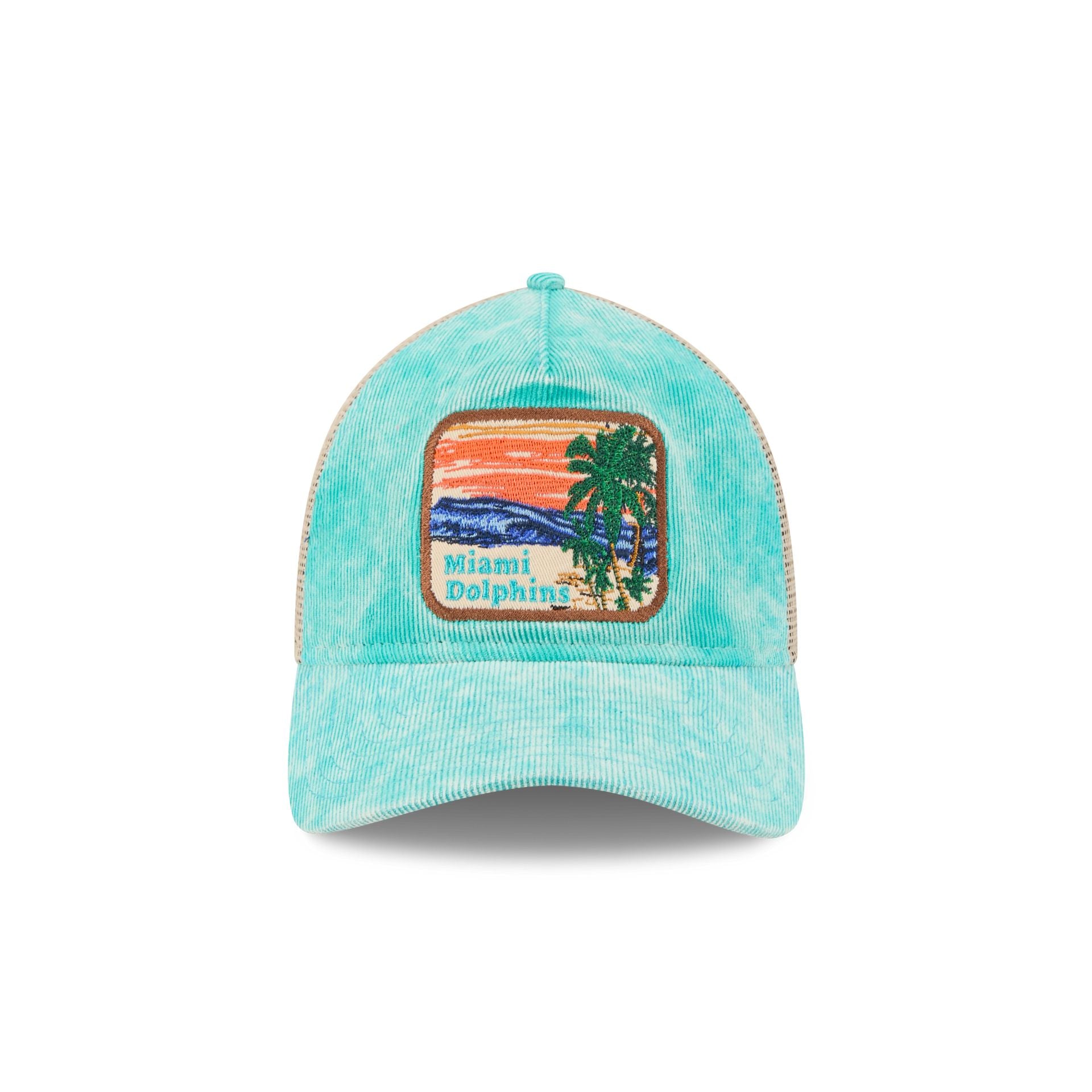 Alternative view of Miami Dolphins Vintage Landscape 9Twenty A-Frame Trucker Hat