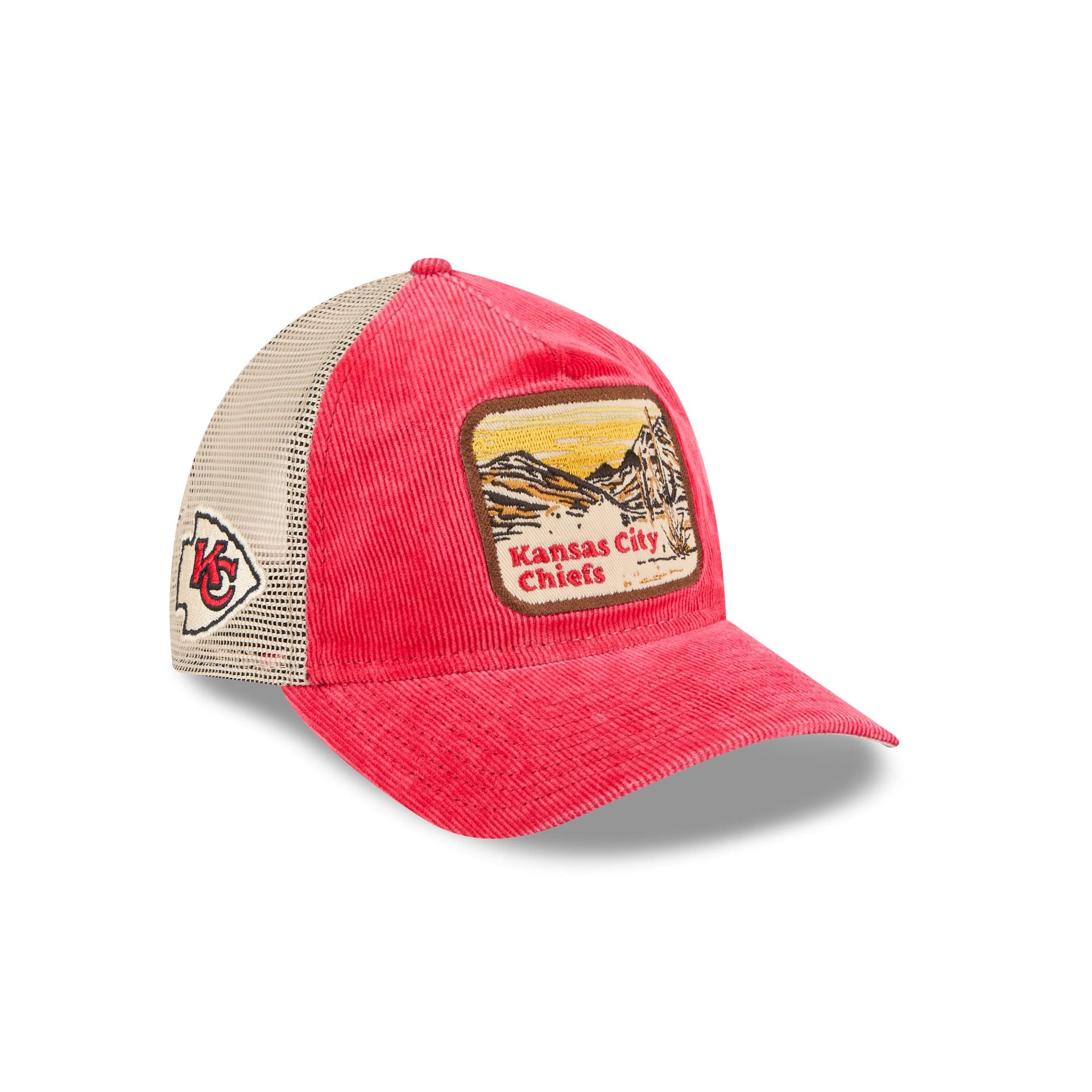 Kansas City Chiefs Vintage Landscape 9Twenty A-Frame Trucker Hat