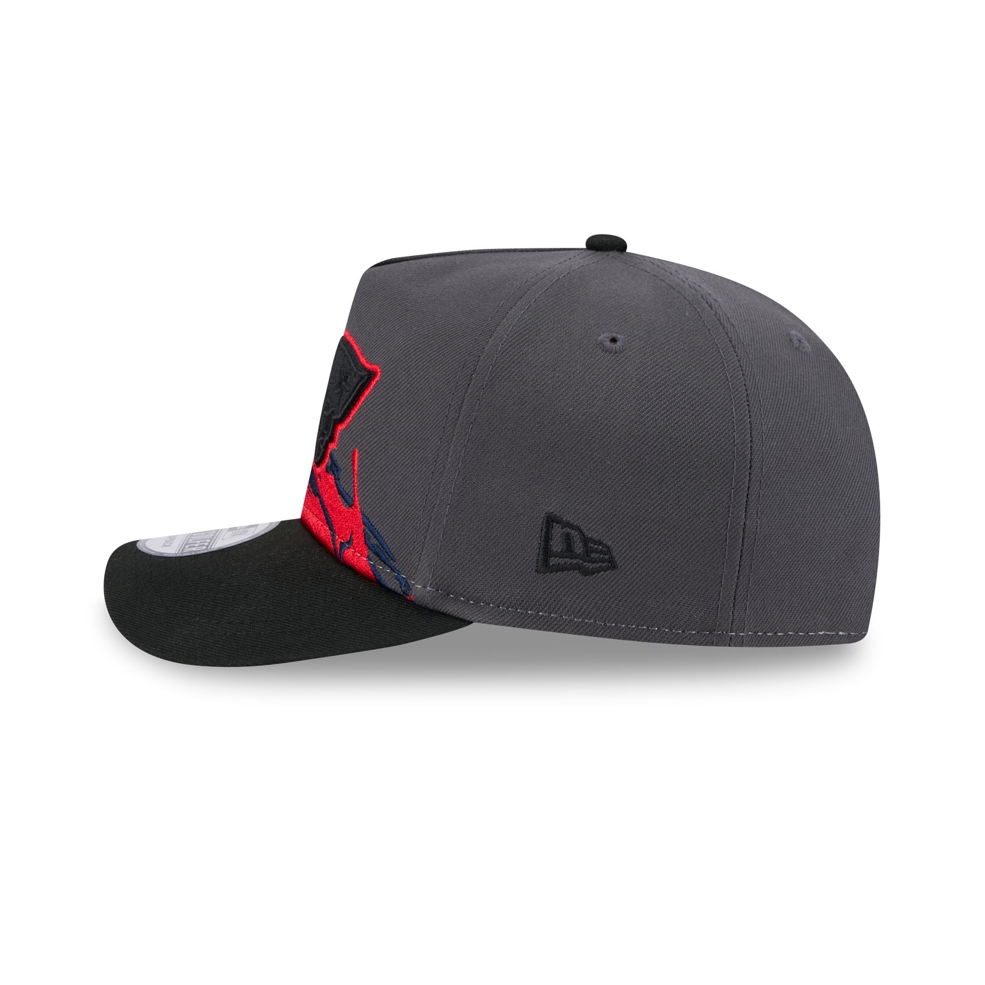 New England Patriots Graphite Brushstroke Golfer Hat - Image 4