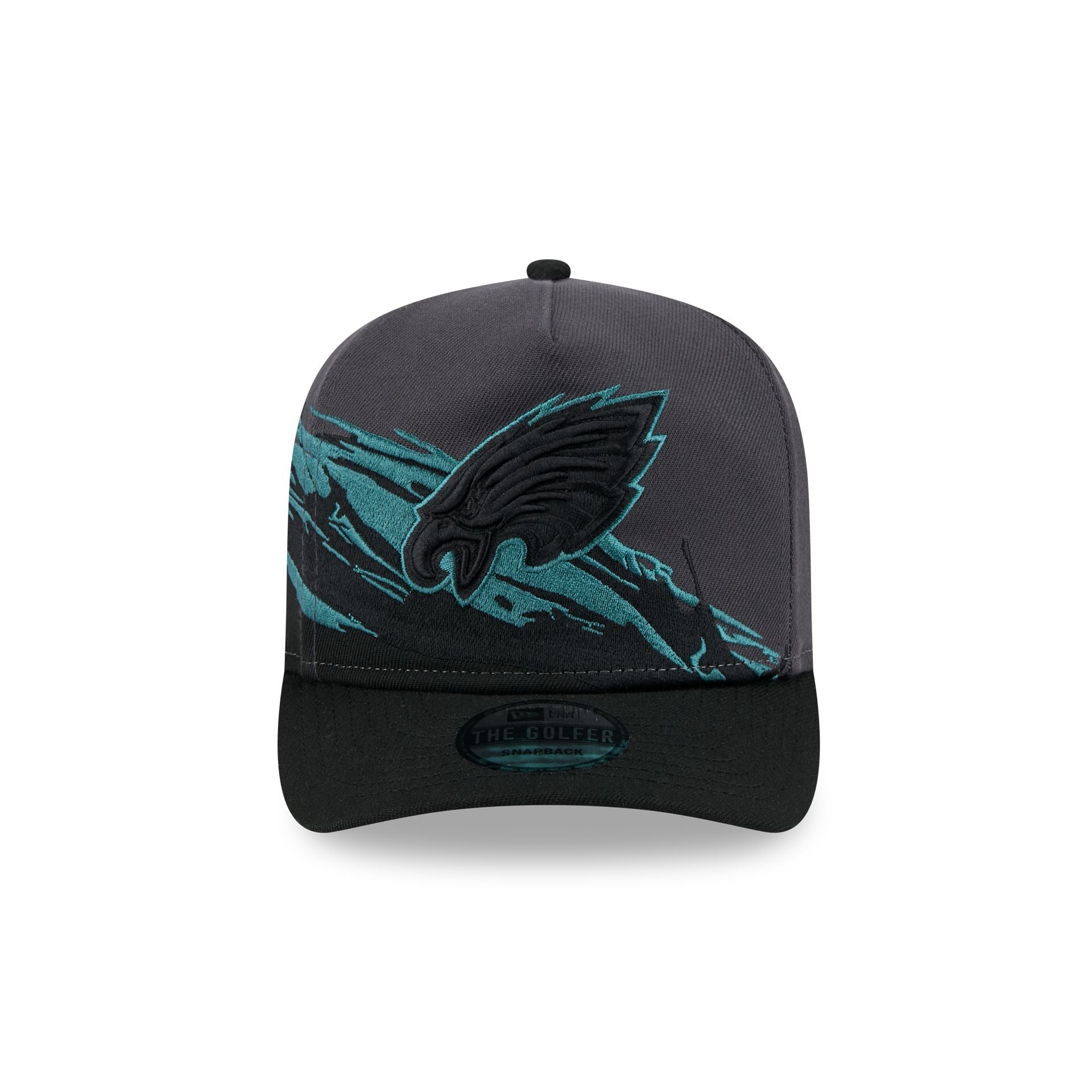 Alternative view of Philadelphia Eagles Graphite Brushstroke Golfer Hat