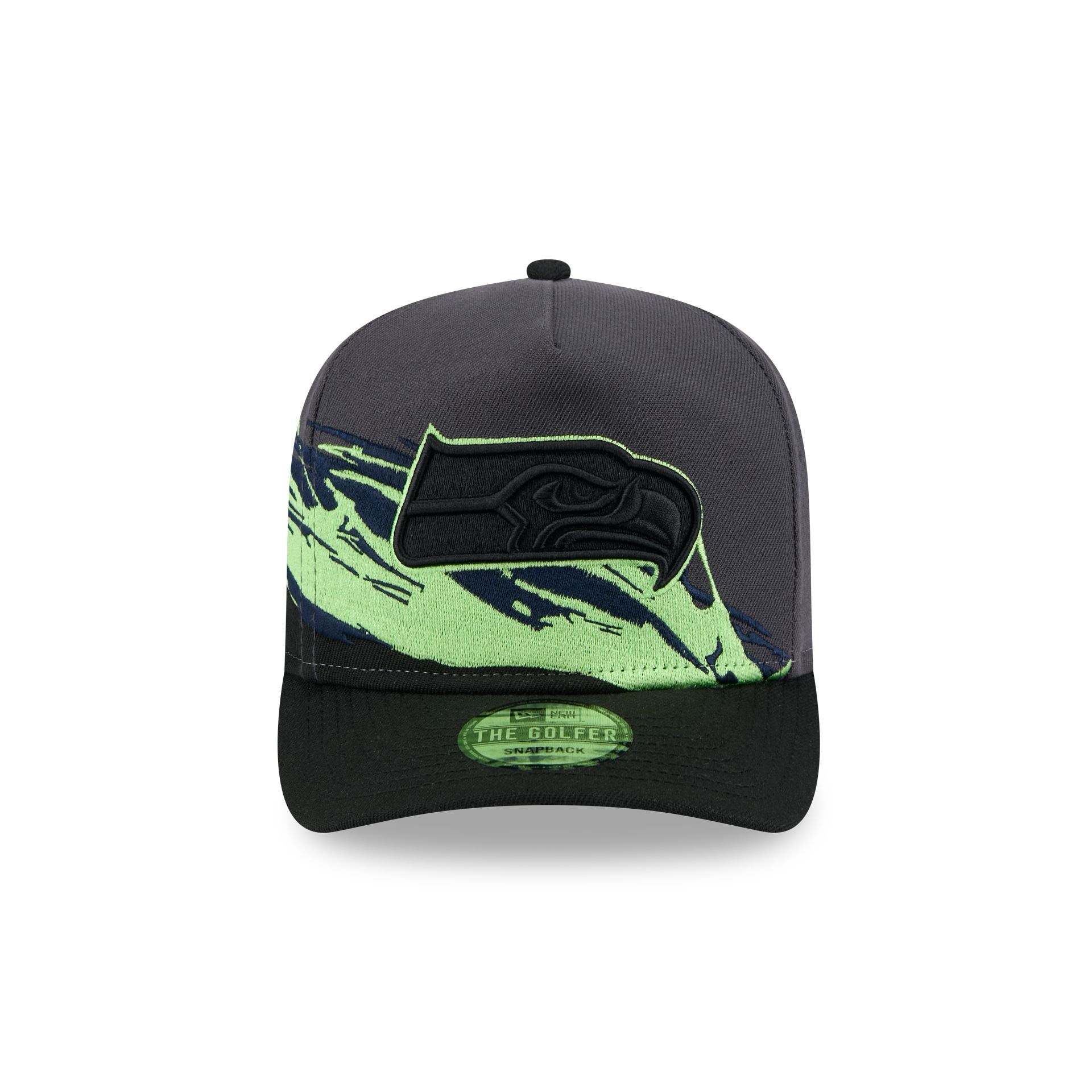 Alternative view of Seattle Seahawks Graphite Brushstroke Golfer Hat