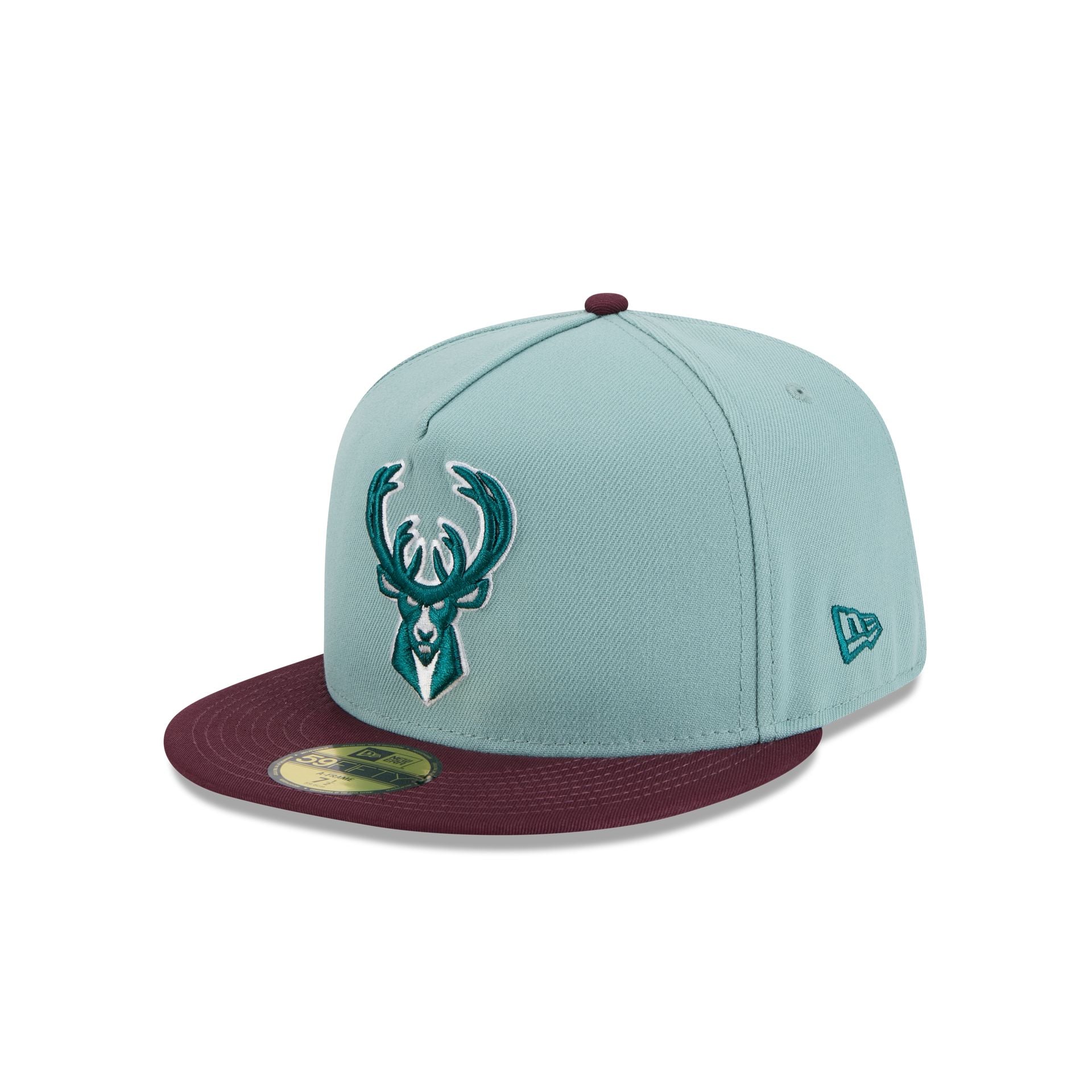 Milwaukee Bucks Beach Kiss Blue 59Fifty A-Frame Fitted Hat